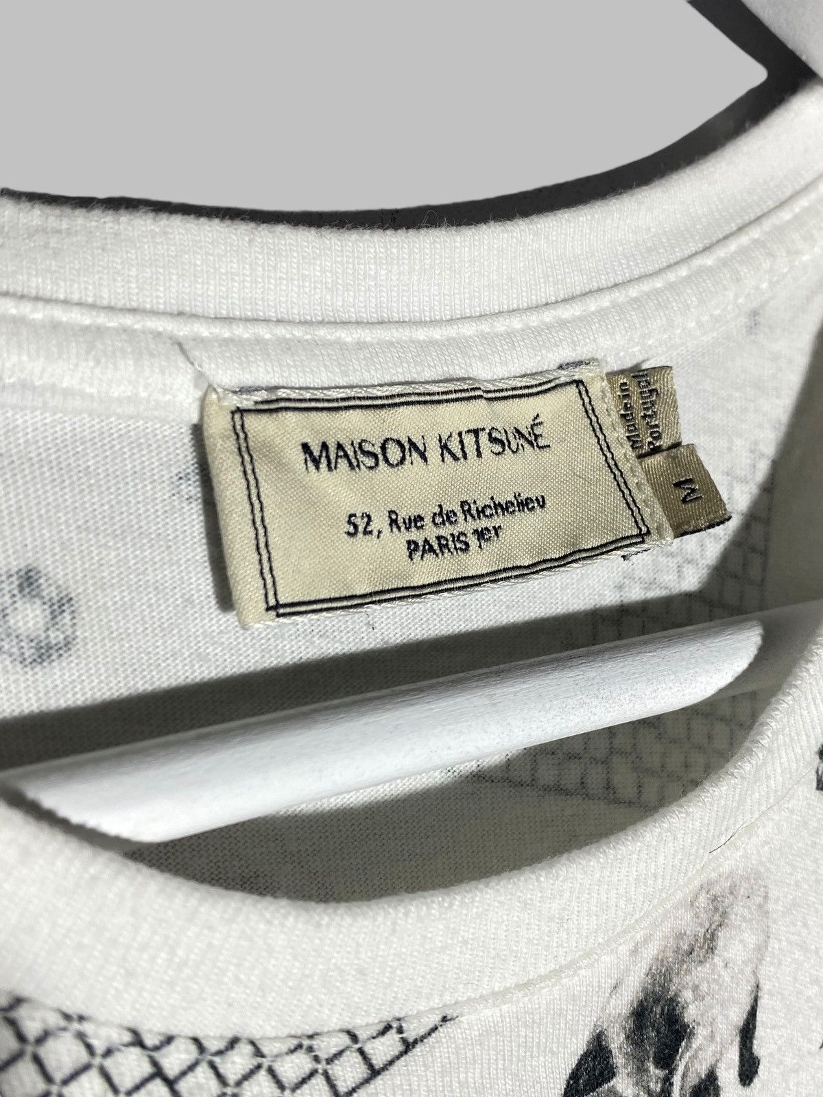 Maison Kitsune Maison Kitsune Overprint Short Sleeve T-shirt Size US M / EU 48-50 / 2 - 9 Thumbnail