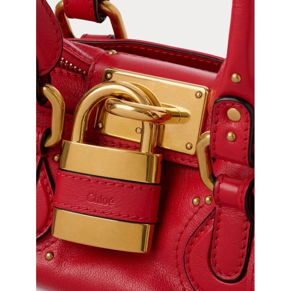 Chloe Chloe Paddington Small Red Top Handle Bag New & Authentic Size ONE SIZE - 4 Thumbnail