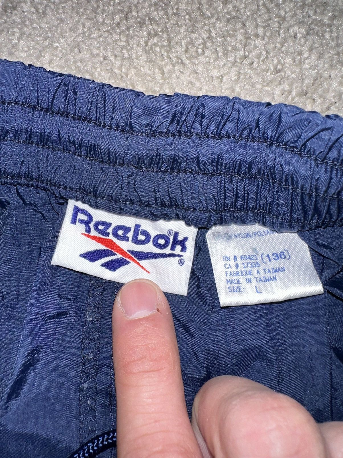 Reebok × Vintage Vintage 90’s Reebok Windbreaker Track Pants Size US 34 / EU 50 - 5 Thumbnail