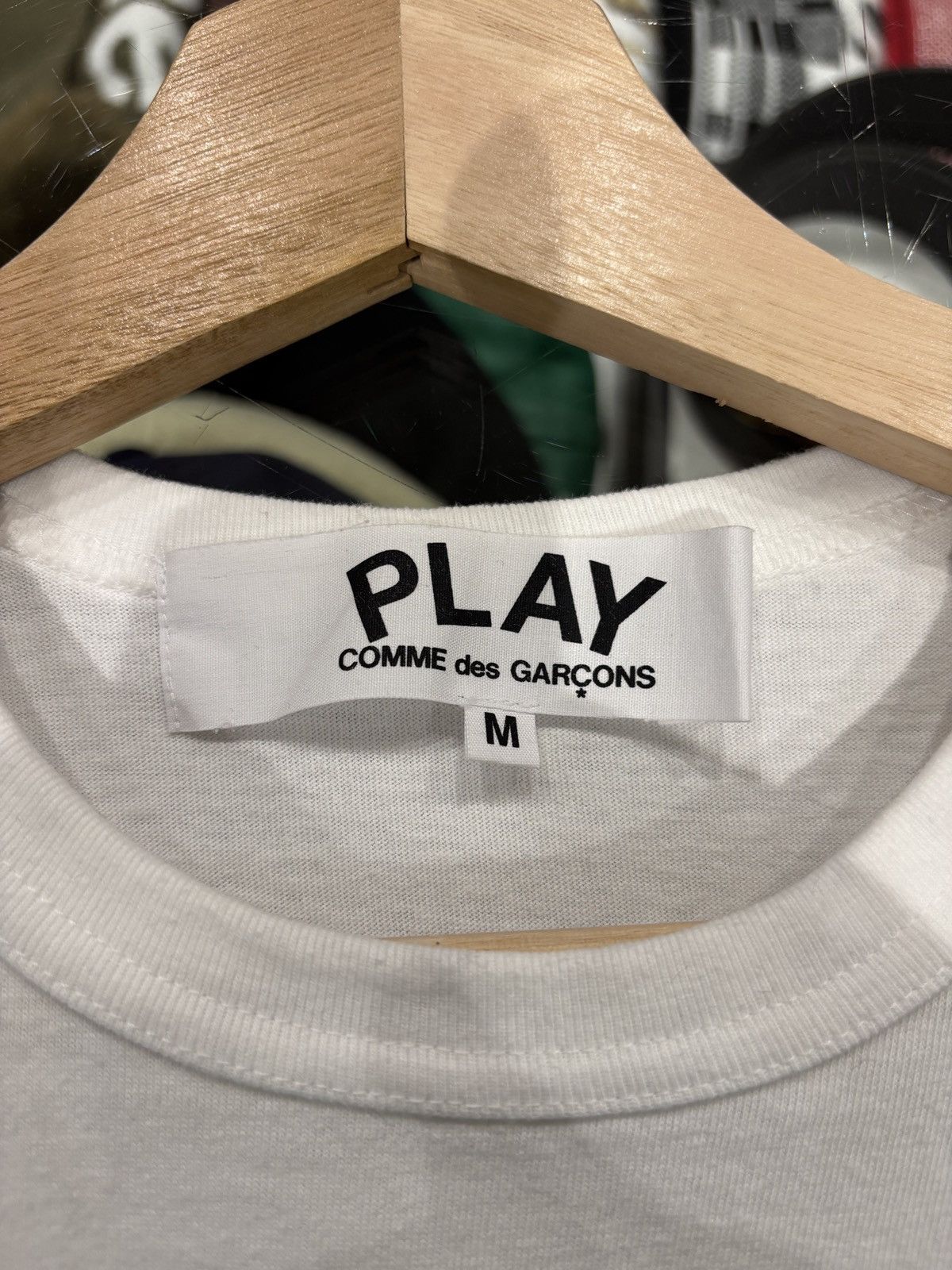 Comme des Garcons Comme Des Garcons Play Applique Logo T-shirt Red/White Size US M / EU 48-50 / 2 - 3 Thumbnail