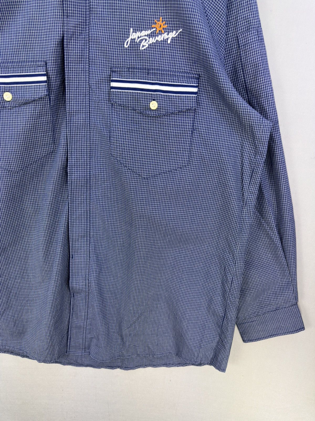Japanese Brand Danbird Japan Beverage Grid Check Worker Shirt Size US L / EU 52-54 / 3 - 3 Thumbnail