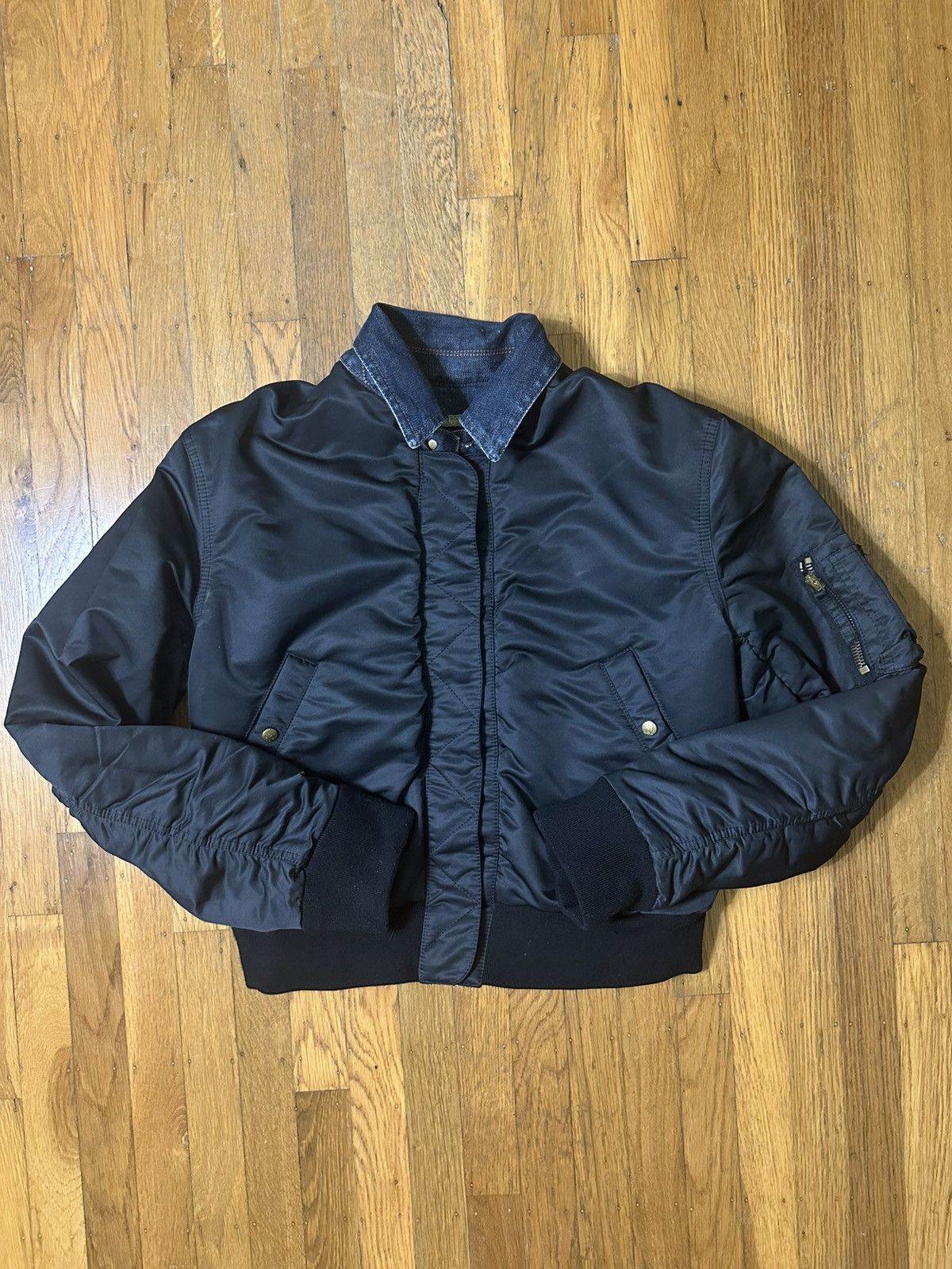 Jean Paul Gaultier Jean Paul Gaultier Reversible Denim Bomber Jacket Size US S / EU 44-46 / 1 - 1 Thumbnail