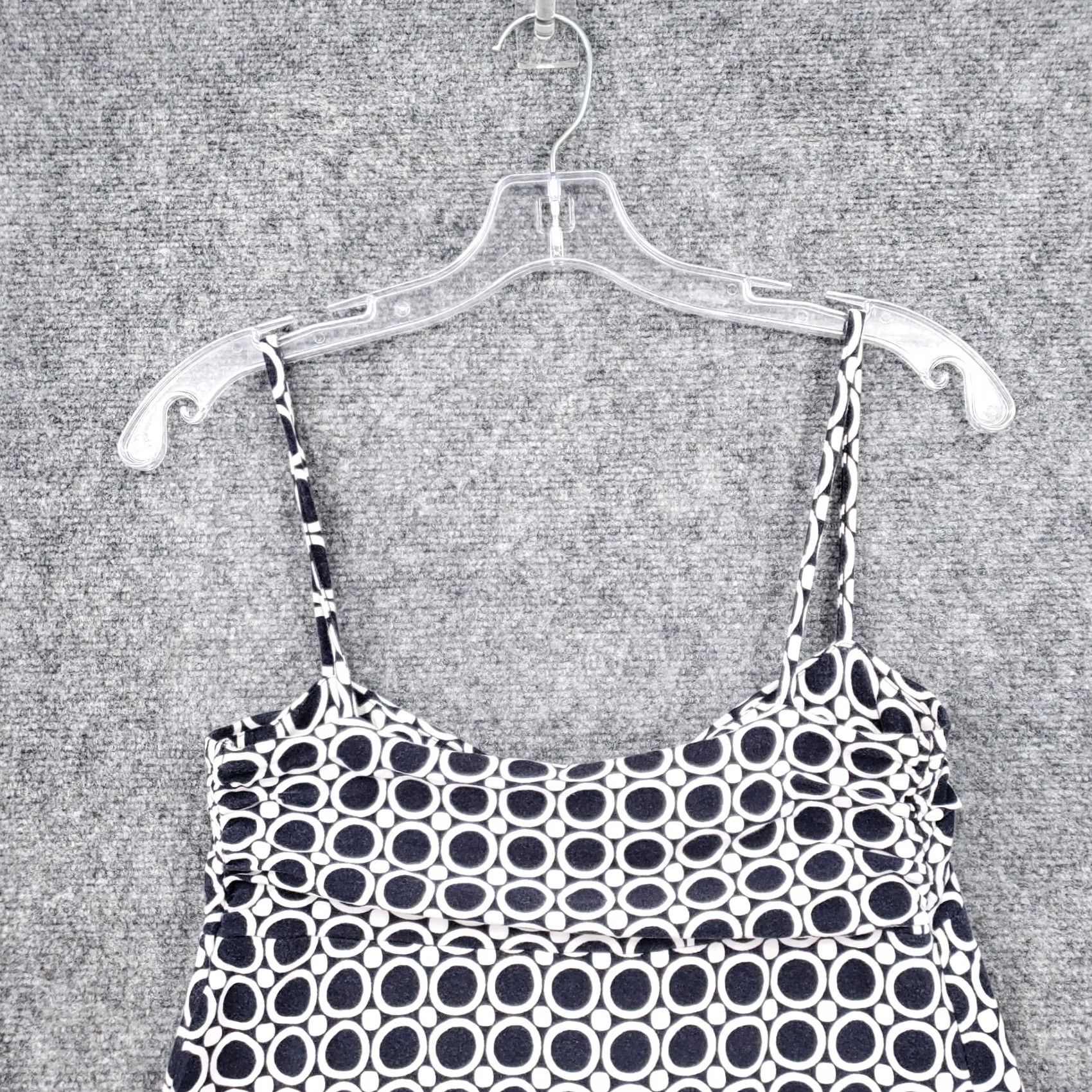 Ann Taylor Ann Taylor Dress Womens SP Petites Blue Mini Geometric Circle Print Sleeveless Size S / US 4 / IT 40 - 6 Thumbnail