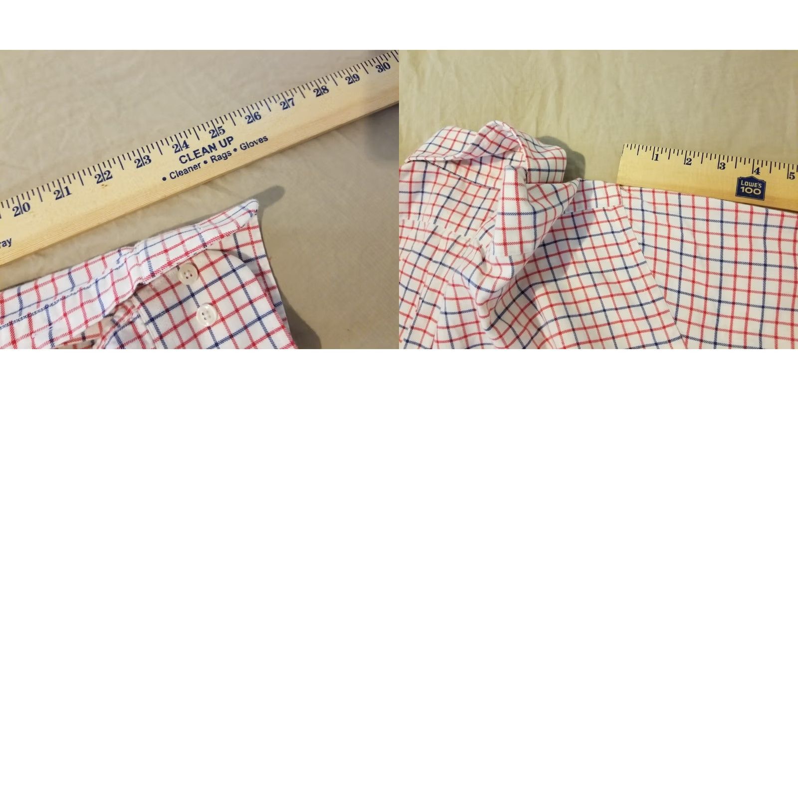 Vintage Berteil Dress Shirt Mens S White Cotton Long Sleeve Collared Button Shirt Size 36R - 8 Thumbnail