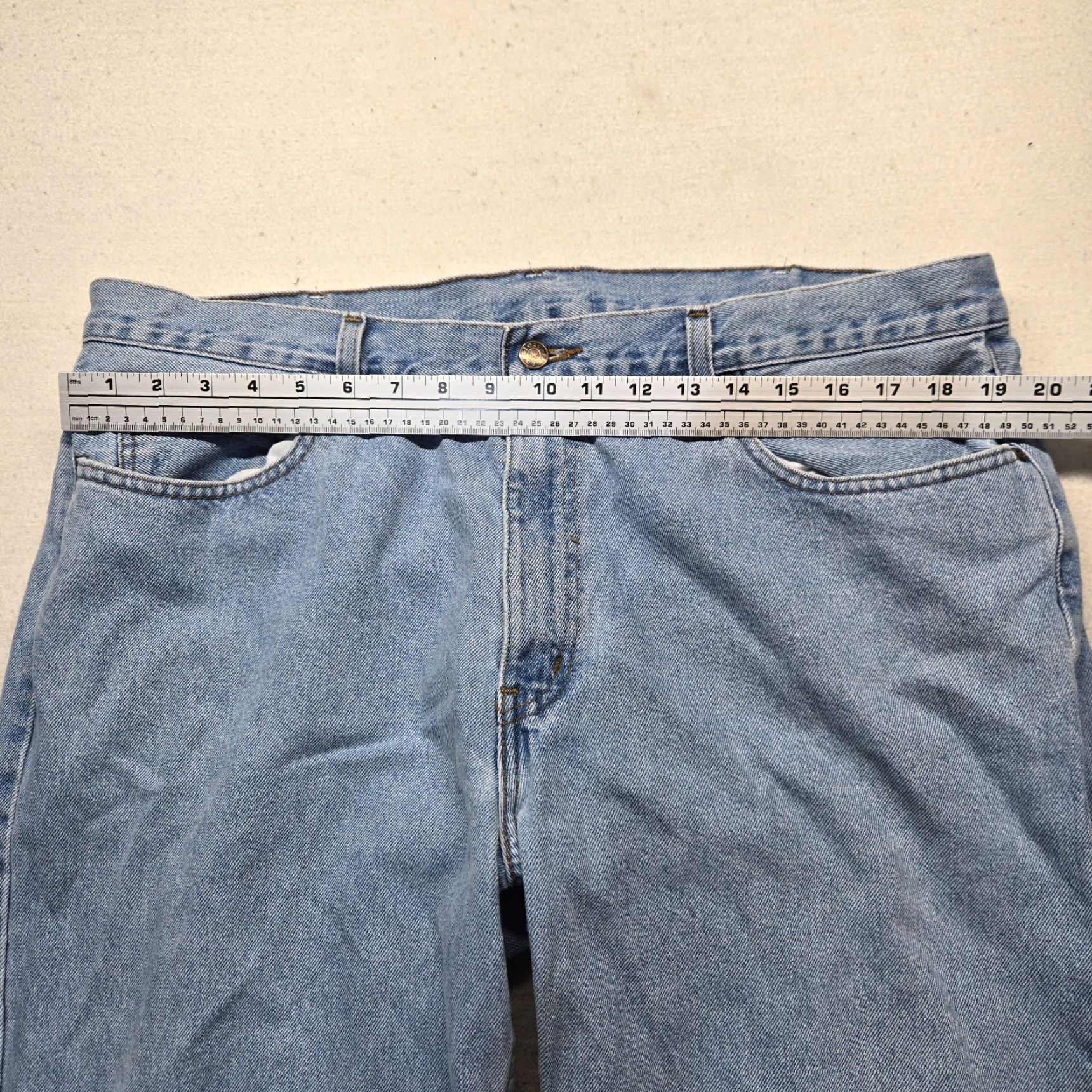Faded Glory Faded Glory Jeans Denim Pants Straight Men 40x30 Blue Regular Pants, Men's Jeans, 40 Waist 30 Inseam, Blue Denim, Straight Fit Size US 40 / EU 56 - 4 Thumbnail