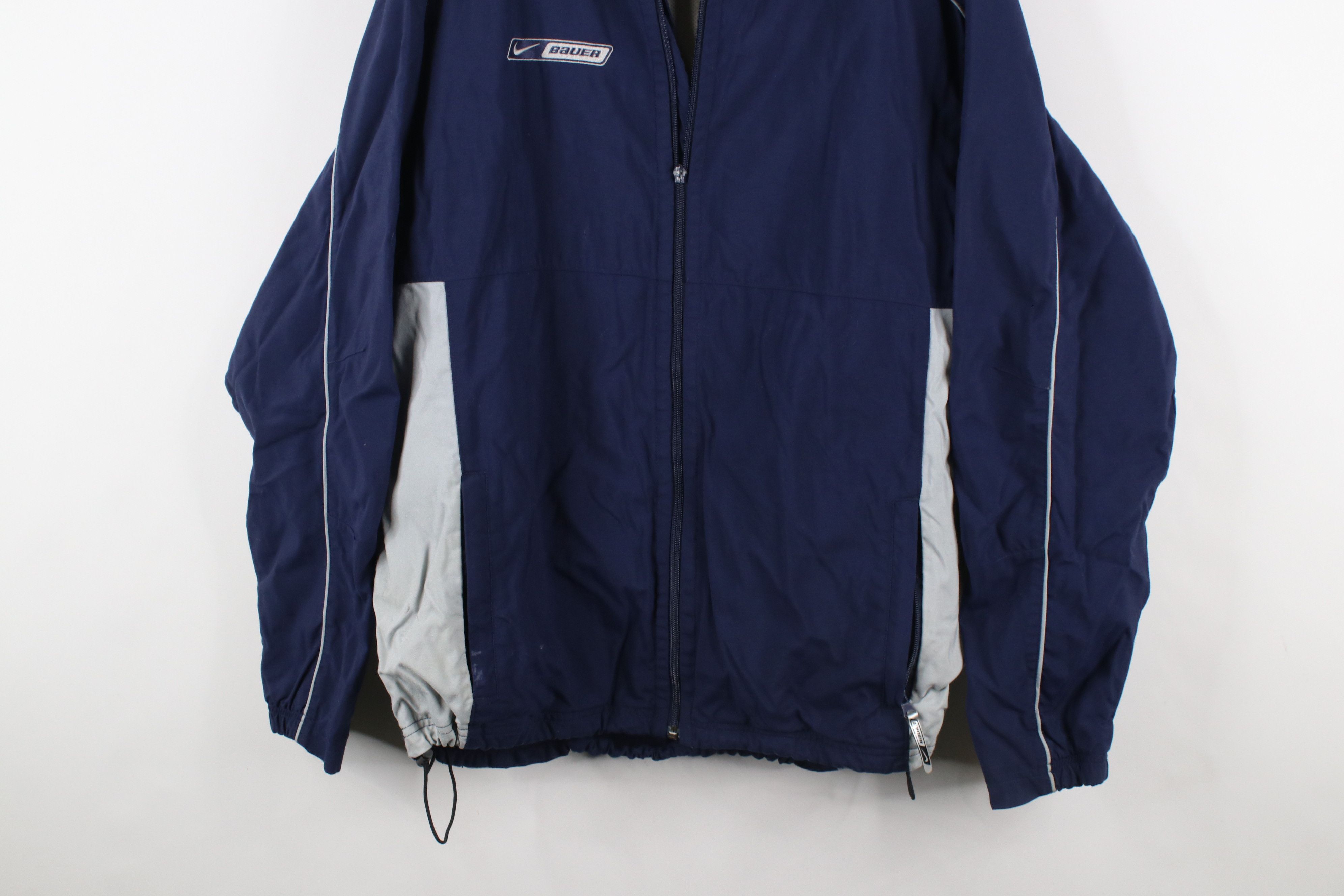 Nike × Vintage Vintage Nike Bauer Hockey Travis Scott Mini Swoosh Jacket Size US M / EU 48-50 / 2 - 3 Thumbnail