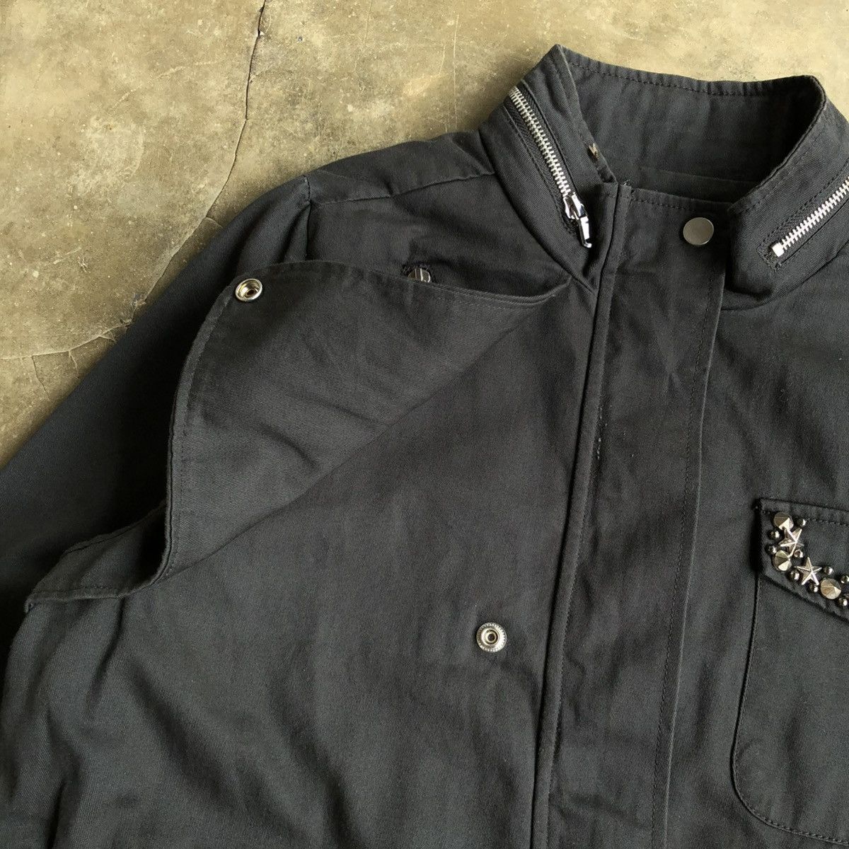 Hysteric Glamour 2000s Yetts Studded Pocket Jacket Black Lgb Goa Style Size US XL / EU 56 / 4 - 13 Thumbnail