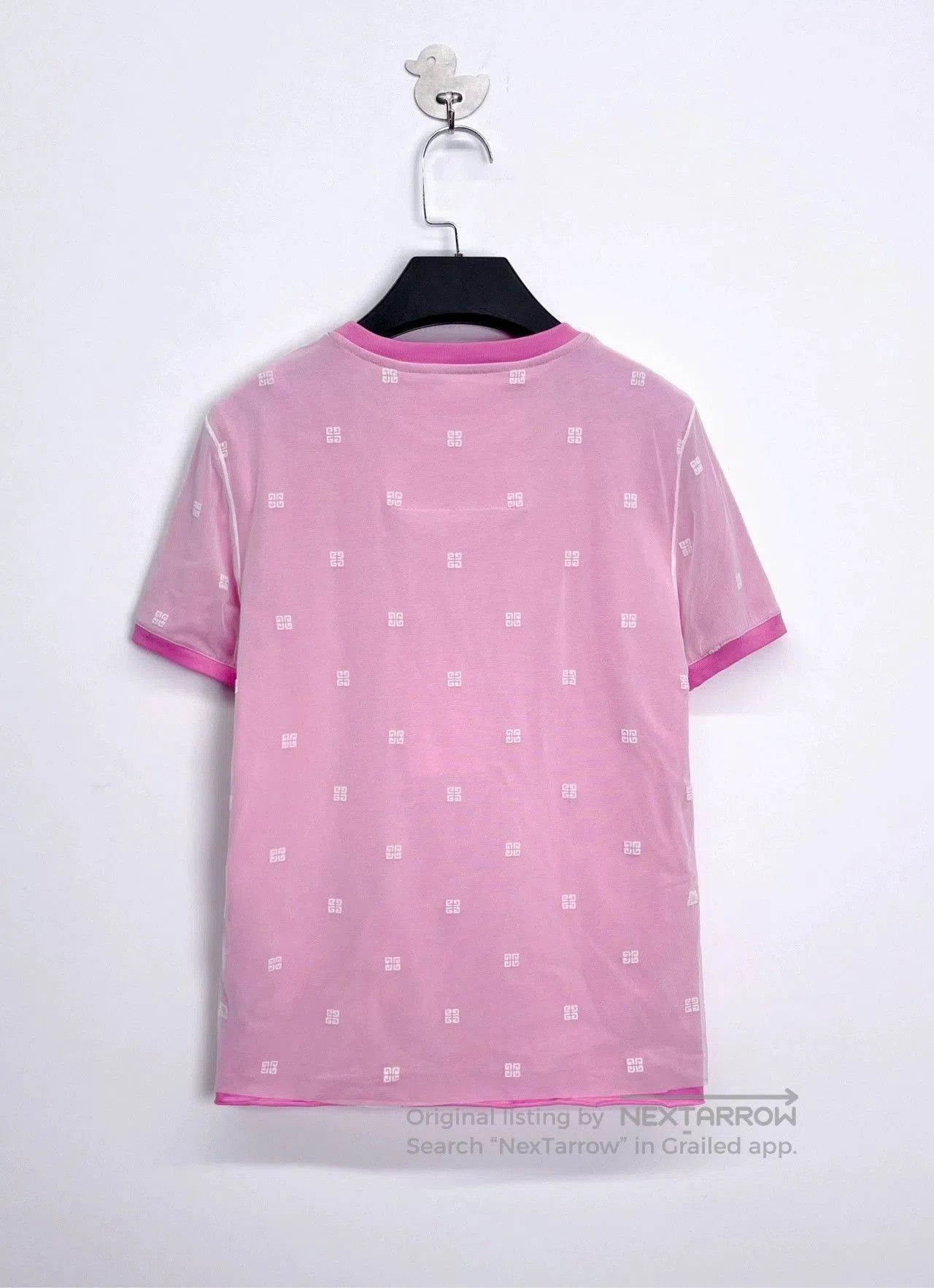 Givenchy givenchy pink double-layer logo short sleeve tee. Size US XS / EU 42 / 0 - 2 Thumbnail