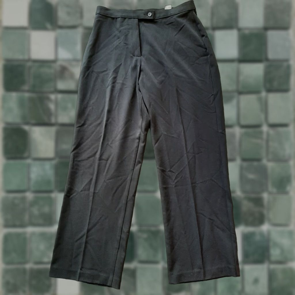 Vintage Investments Pants Womens Size 10P Petite Black Dress Pants Size 32" / US 10 / IT 46 - 1 Thumbnail