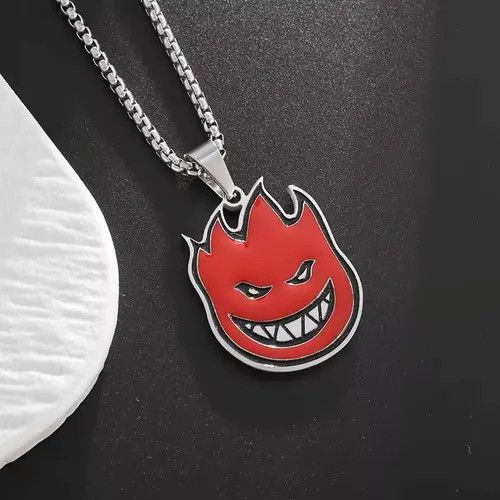 Heaven by Marc Jacobs Flame Devil Face Pendant Necklace Size ONE SIZE - 2 Thumbnail