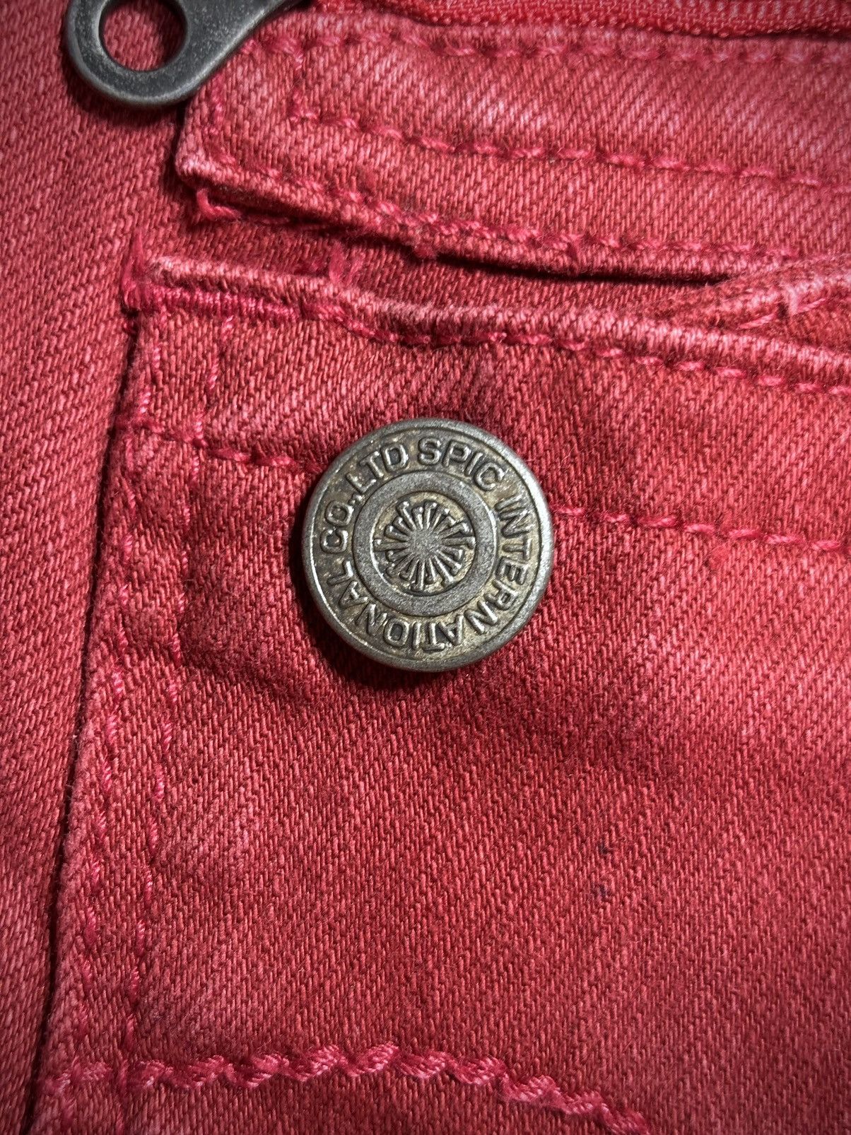 Tornado Mart 2000’s Tornado Mart - Flower Maroon Jeans Size US 30 / EU 46 - 5 Thumbnail