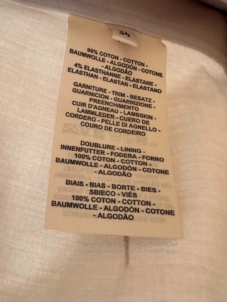Hermes Hermes Grey leatherette short skirt Size 42" / US 20 - 4 Thumbnail