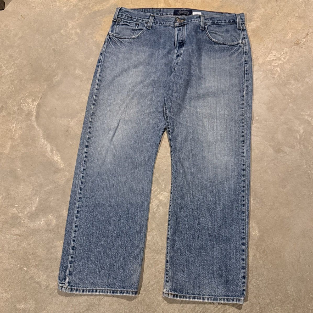 Levi's Vtg 2000s Levi’s Faded Distressed Baggy Jeans ERD Grunge Y2K Size US 38 / EU 54 - 6 Thumbnail