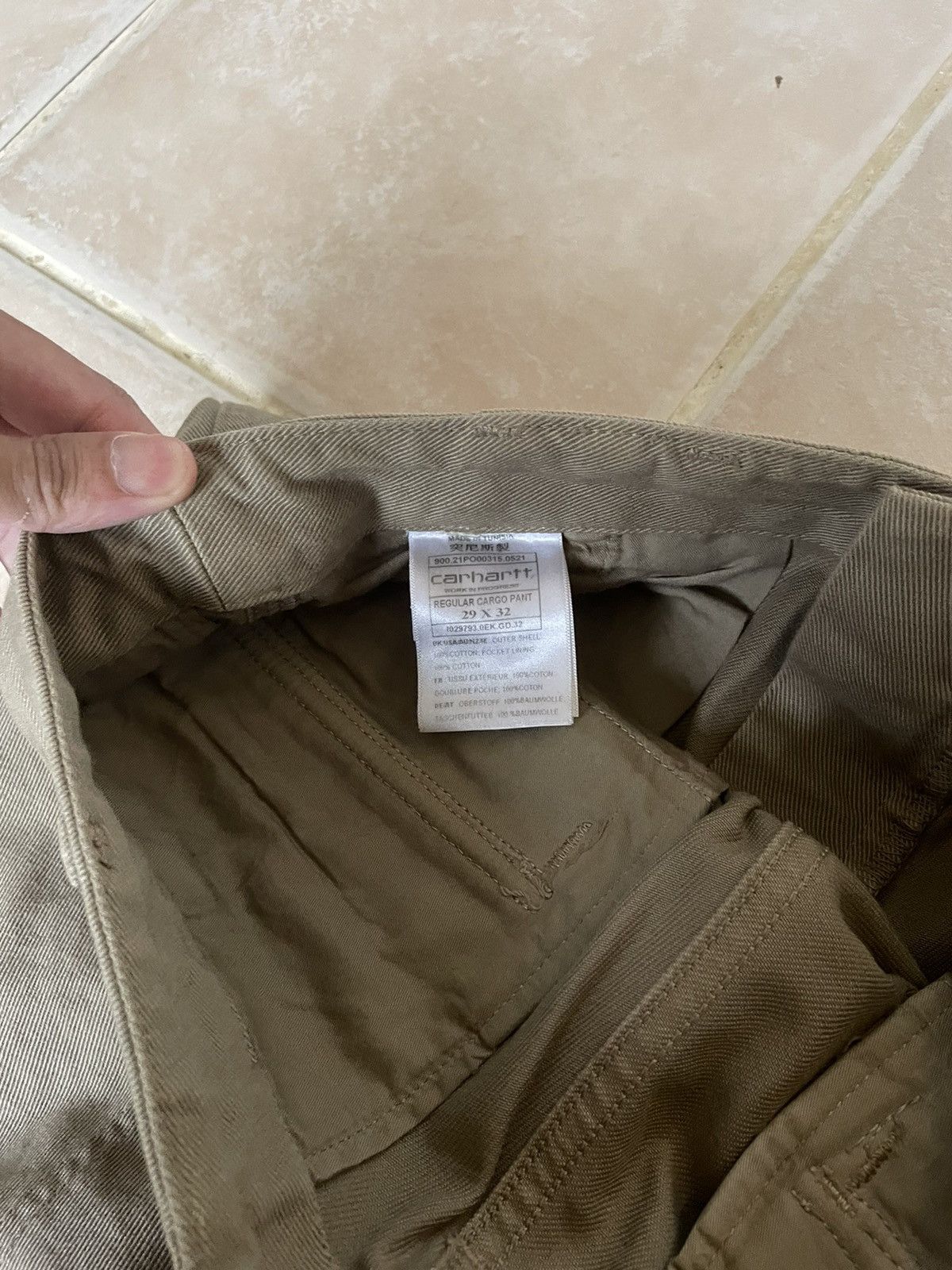 Carhartt Carhartt Wip Regular cargo pant - Twill Tanami Size US 29 - 4 Thumbnail