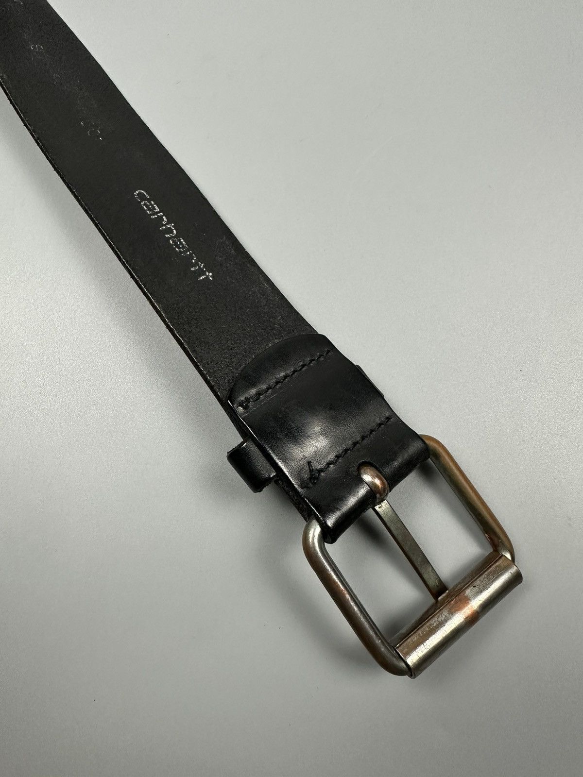 Carhartt × Carhartt Wip Vintage Carhartt WIP Script Studs Leather Belts Size 34 - 11 Thumbnail