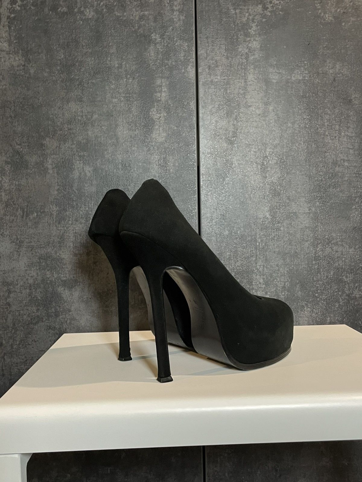 Saint Laurent Paris Vintage Yves Saint Laurent YSL Suede Tribtoo Pumps Heels Miu Size US 9 / IT 39 - 7 Thumbnail
