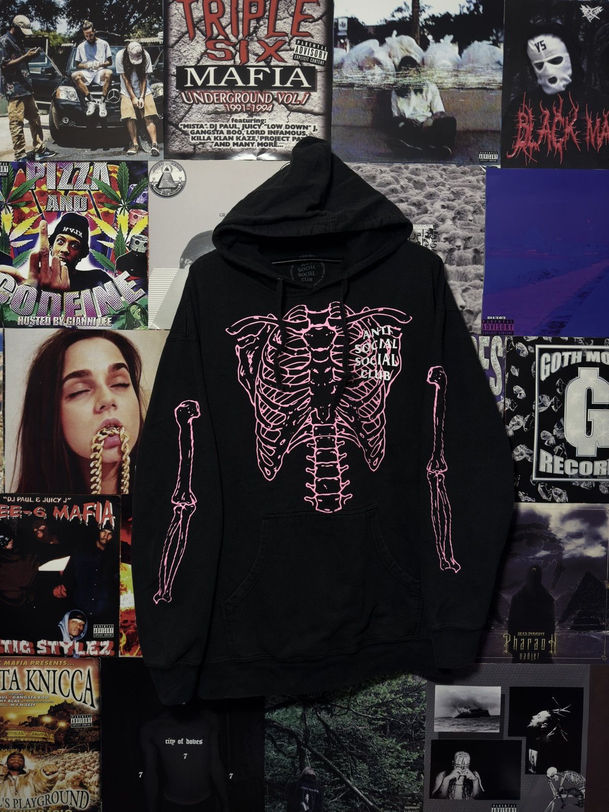 Anti Social Social Club Anti Social Social Club Skeleton Hoodie ASSC Size US XXL / EU 58 / 5 - 1 Thumbnail