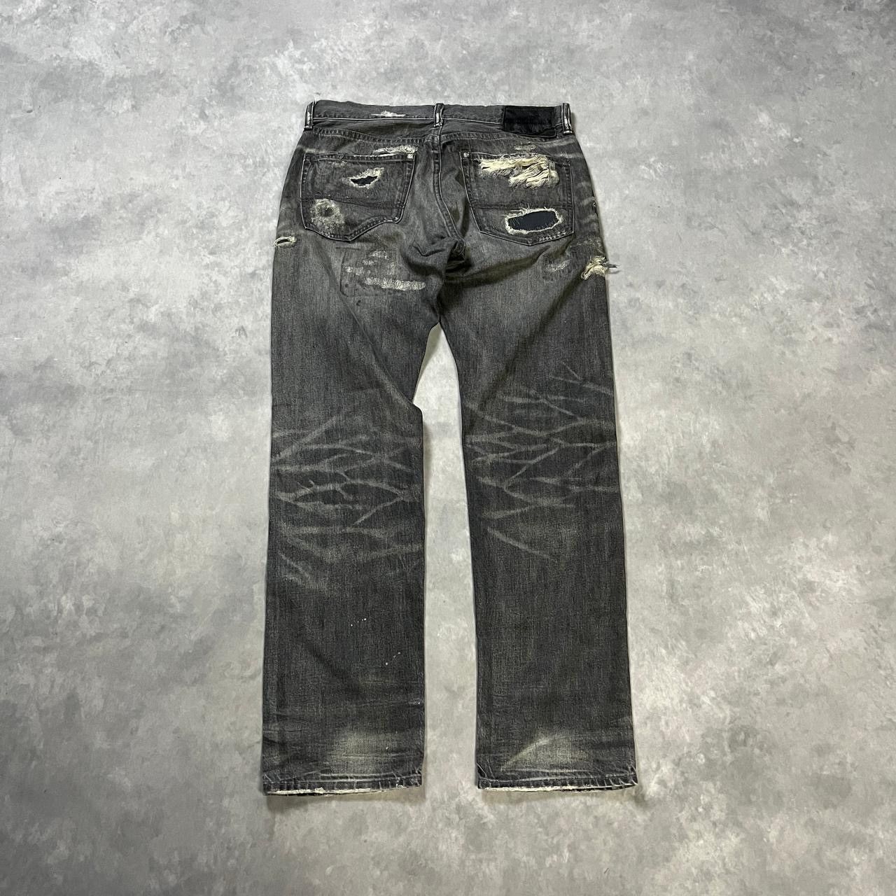 Number (N)ine 2000s Japanese RRL Ppfm Tornado Distressed Raw y2k Lgb Ifsix Size US 29 - 2 Thumbnail