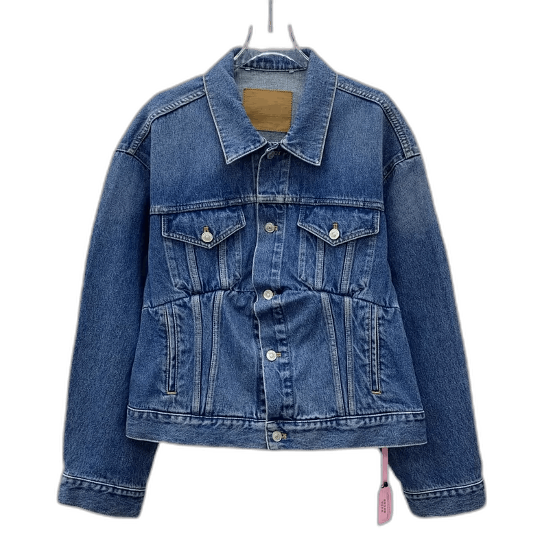 Balenciaga Blue Cotton Long Sleeve Denim Jacket Size US S / EU 44-46 / 1 - 1 Thumbnail