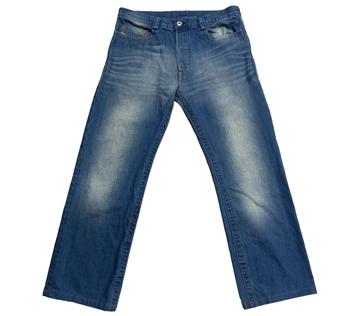 Designer × Diesel Y2k Diesel Washed Jeans Size US 33 - 1 Thumbnail