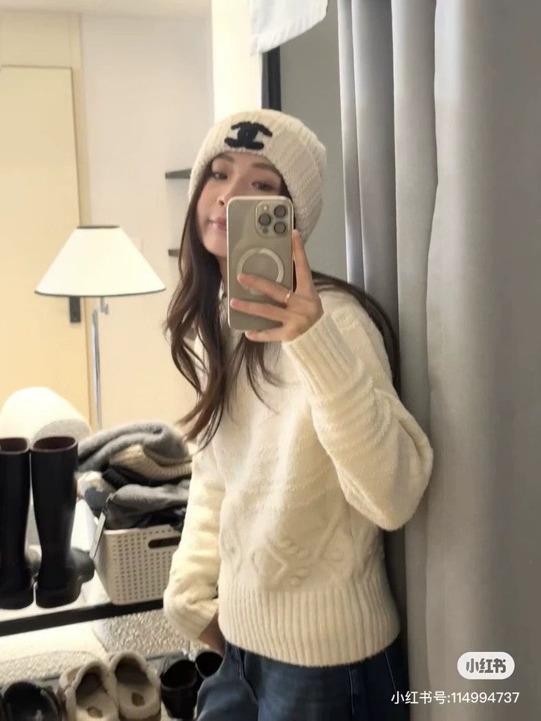 Chanel Chanel Series white cashmere turtleneck sweater Size XXS / US 00 / IT 34 - 7 Thumbnail