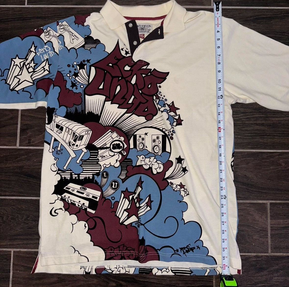 Ecko Unltd. × Vintage RARE Y2K Ecko unltd polo piece Size US XL / EU 56 / 4 - 1 Thumbnail