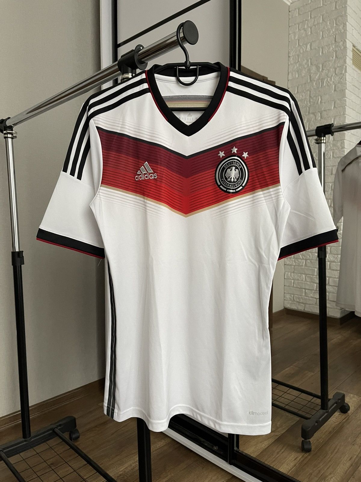 Adidas 2014/2015 Adidas Germany Soccer Jersey T-Shirt Tee Size US S / EU 44-46 / 1 - 3 Thumbnail