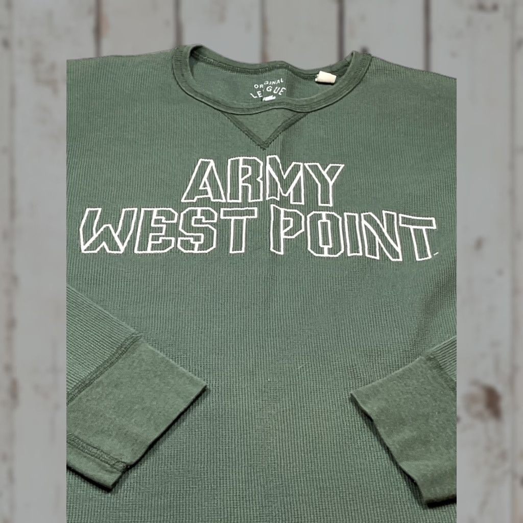 Vintage Army West Point GREEN THERMAL waffle Knit Shirt Long Sleeves Men’s Size Medium Size US M / EU 48-50 / 2 - 1 Thumbnail