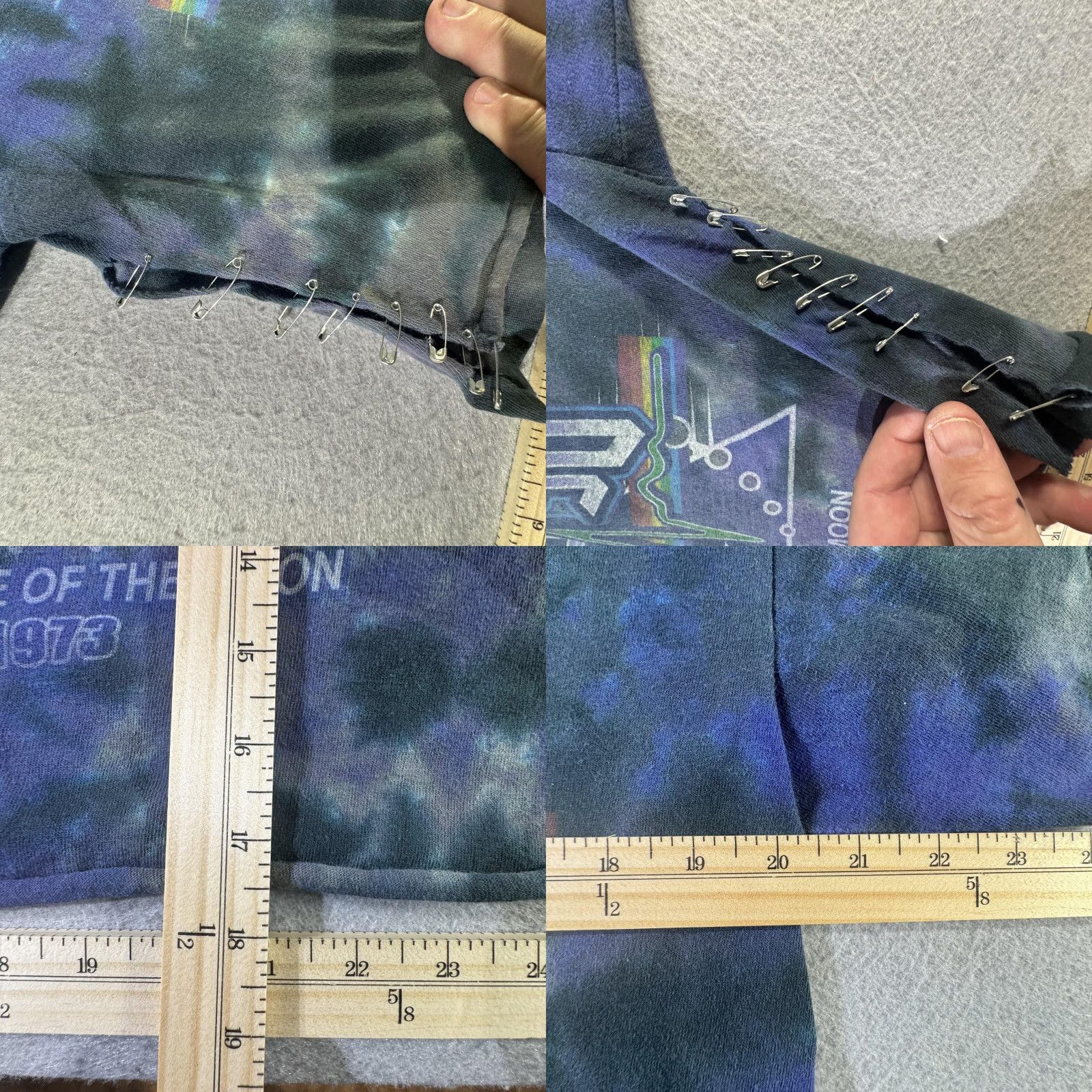 Anvil VINTAGE Pink Floyd T-Shirt Mens Large 90s Band Rock Music Tie Dye Dark Side Of The Moon US Made Size US L / EU 52-54 / 3 - 8 Thumbnail