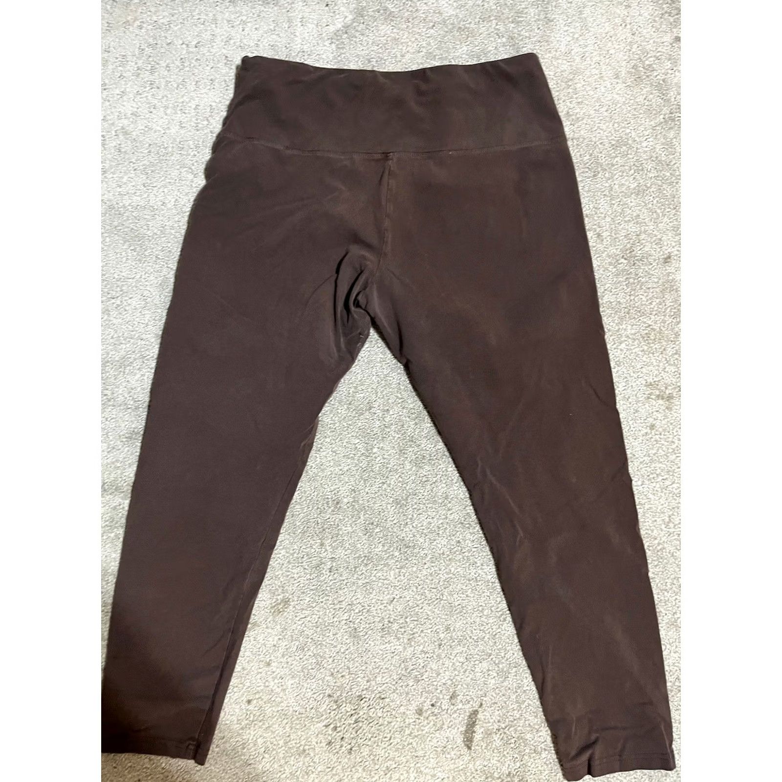 Vintage Suave Leggings Legging Brown Size L Womens Stretch Tummy Control Modern 2010s Vintage? Size 36" / US 14 / IT 50 - 3 Thumbnail