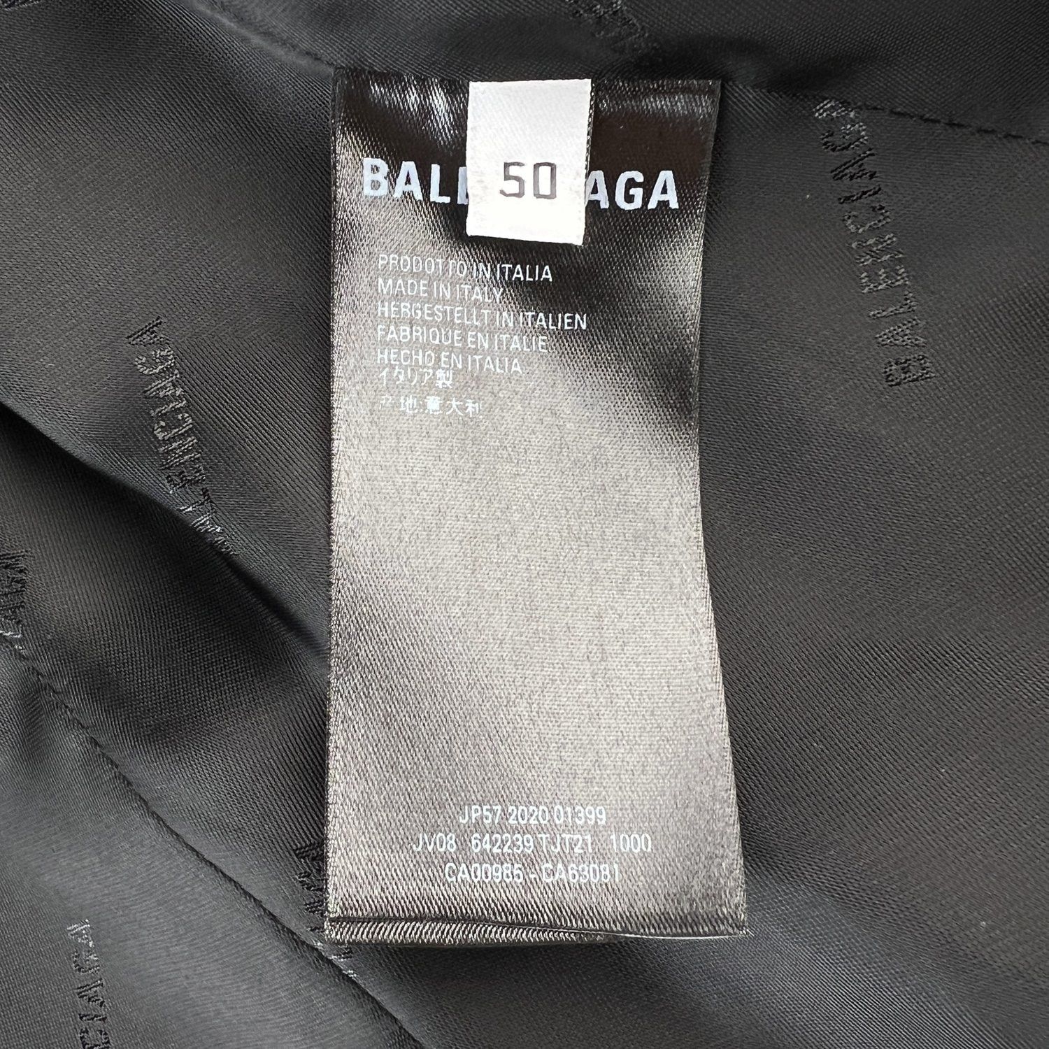 Balenciaga Balenciaga Black 2020 Runway Double Breasted Blazer Size 50S - 8 Thumbnail