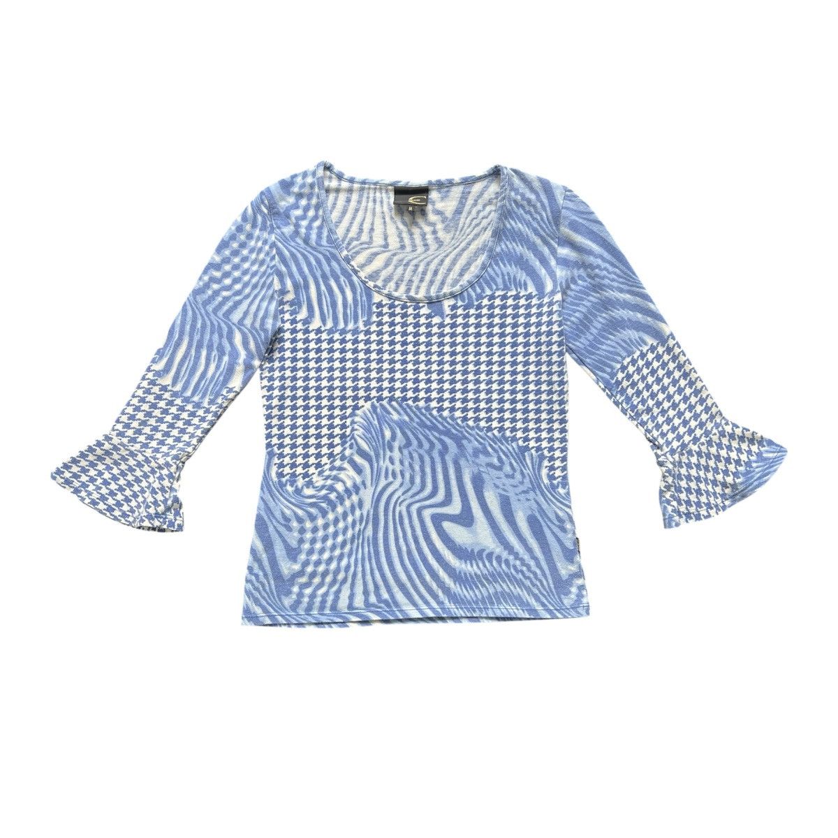 Roberto Cavalli Roberto Cavalli Psychedelic Optical Illusion blouse top Size M / US 6-8 / IT 42-44 - 1 Thumbnail