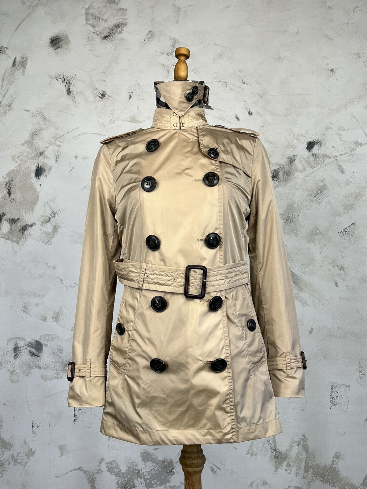 Burberry Burberry Brit Trench Coat Jacket Size XS - S US 4 Size S / US 4 / IT 40 - 4 Thumbnail