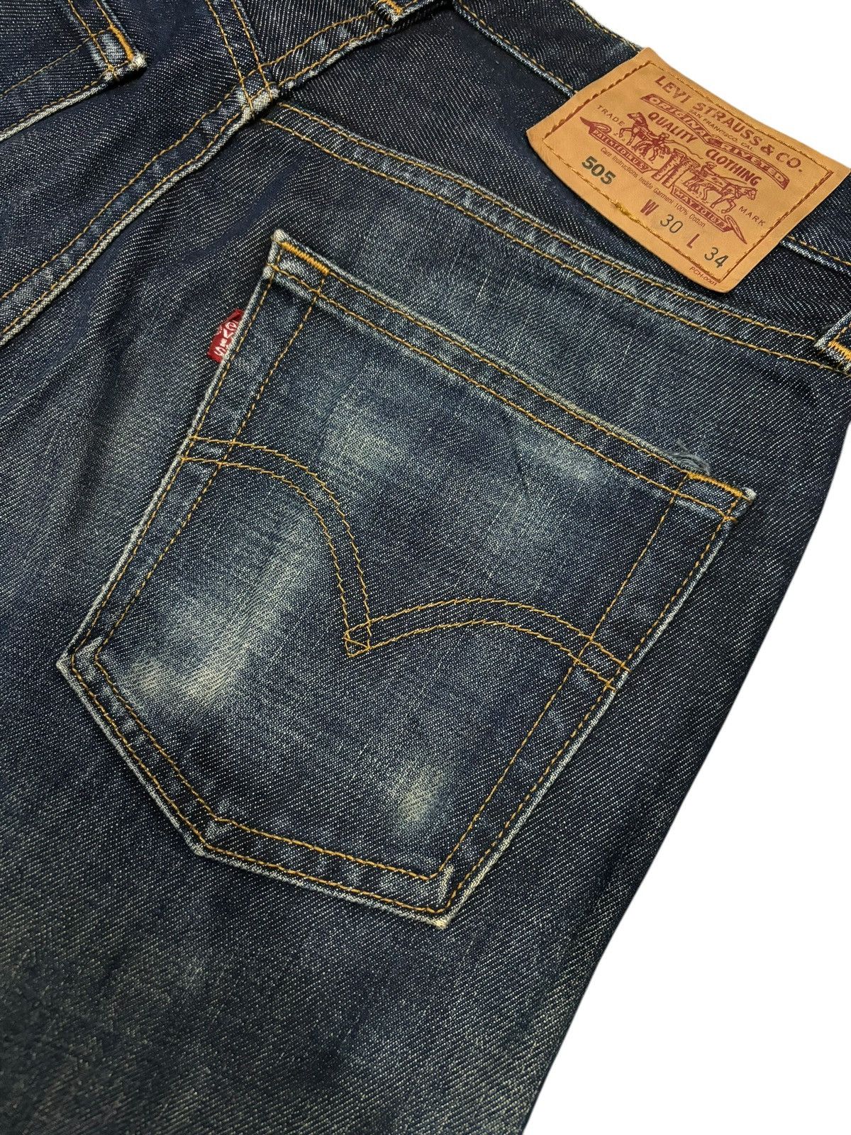 Levi's × Vintage Y2k Vintage Levi’s Lot 505 Faded Straight Cut Denim Jeans Size US 30 / EU 46 - 8 Thumbnail