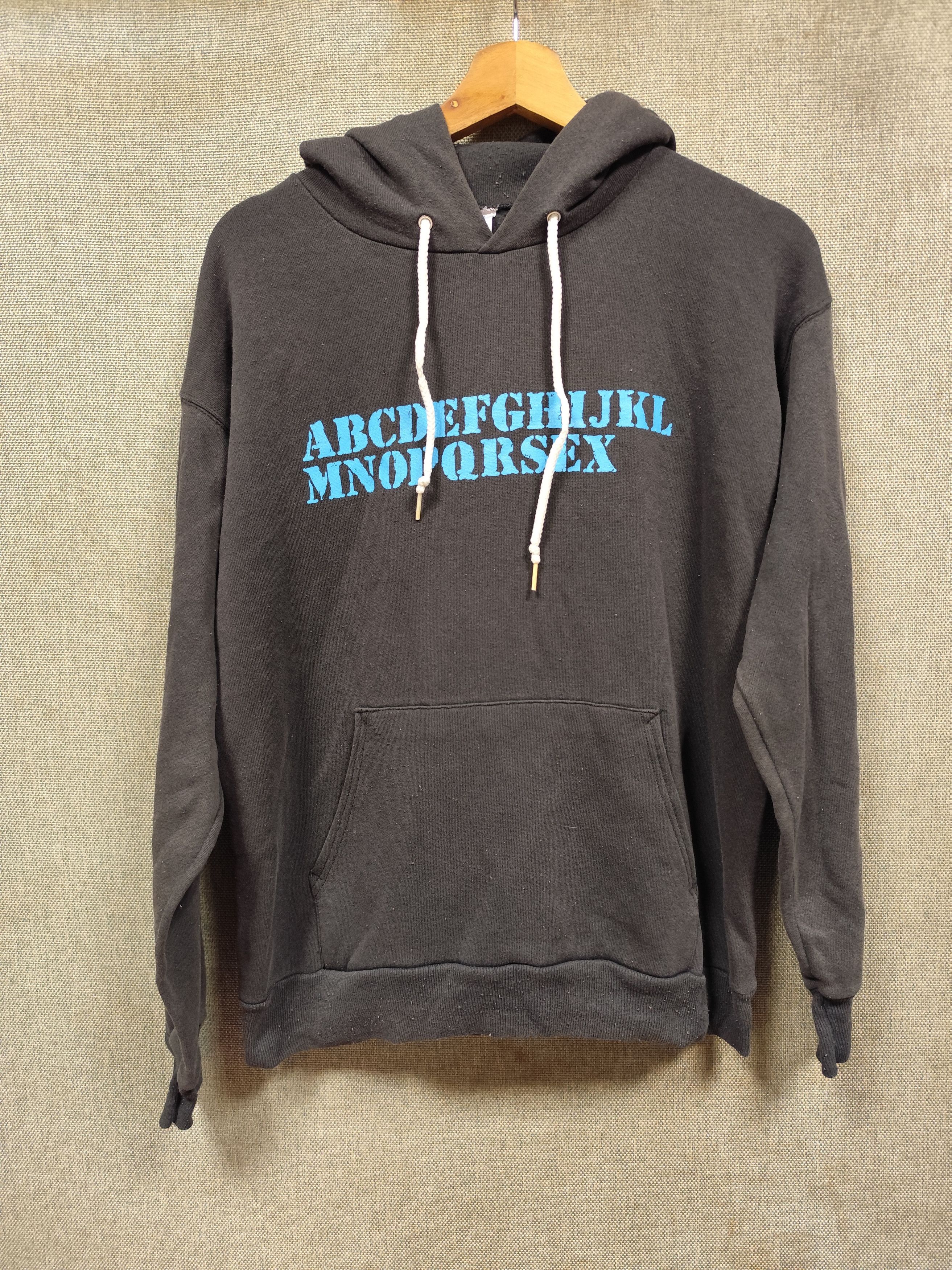 Hanes × Vintage Vintage 90s sweatshirt hoodie alphabet sex very rare Size US M / EU 48-50 / 2 - 2 Thumbnail