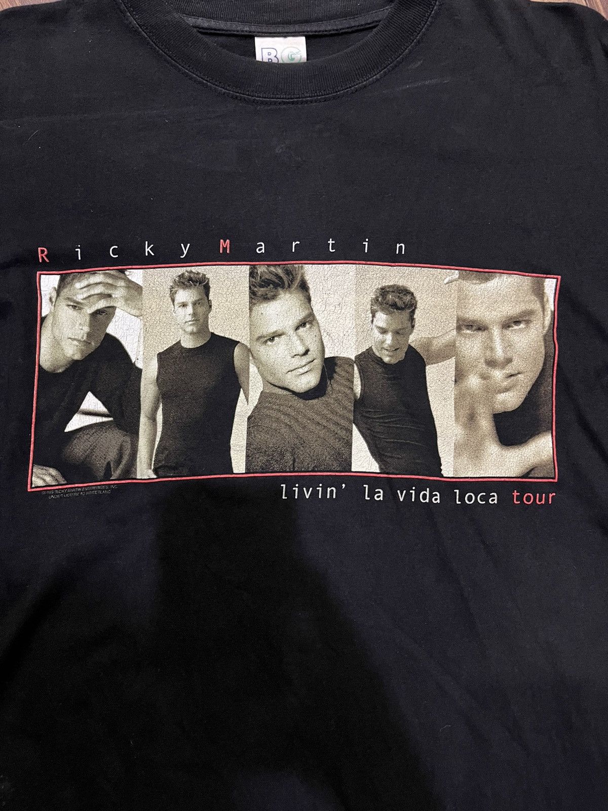 Band Tees × Vintage Vintage 90er Ricky Martin Tour T-shirt Size US L / EU 52-54 / 3 - 2 Thumbnail