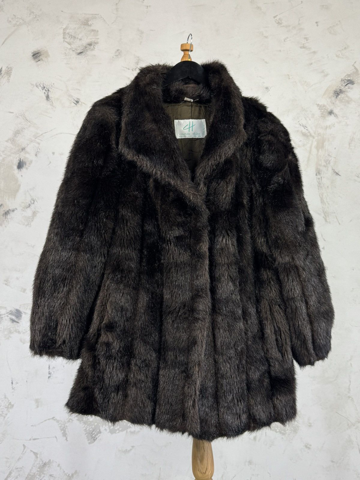 Vintage Vintage Couture Helene Faux Fur Coat Size M - L UK 18 US 16 Size L / US 10 / IT 46 - 2 Thumbnail