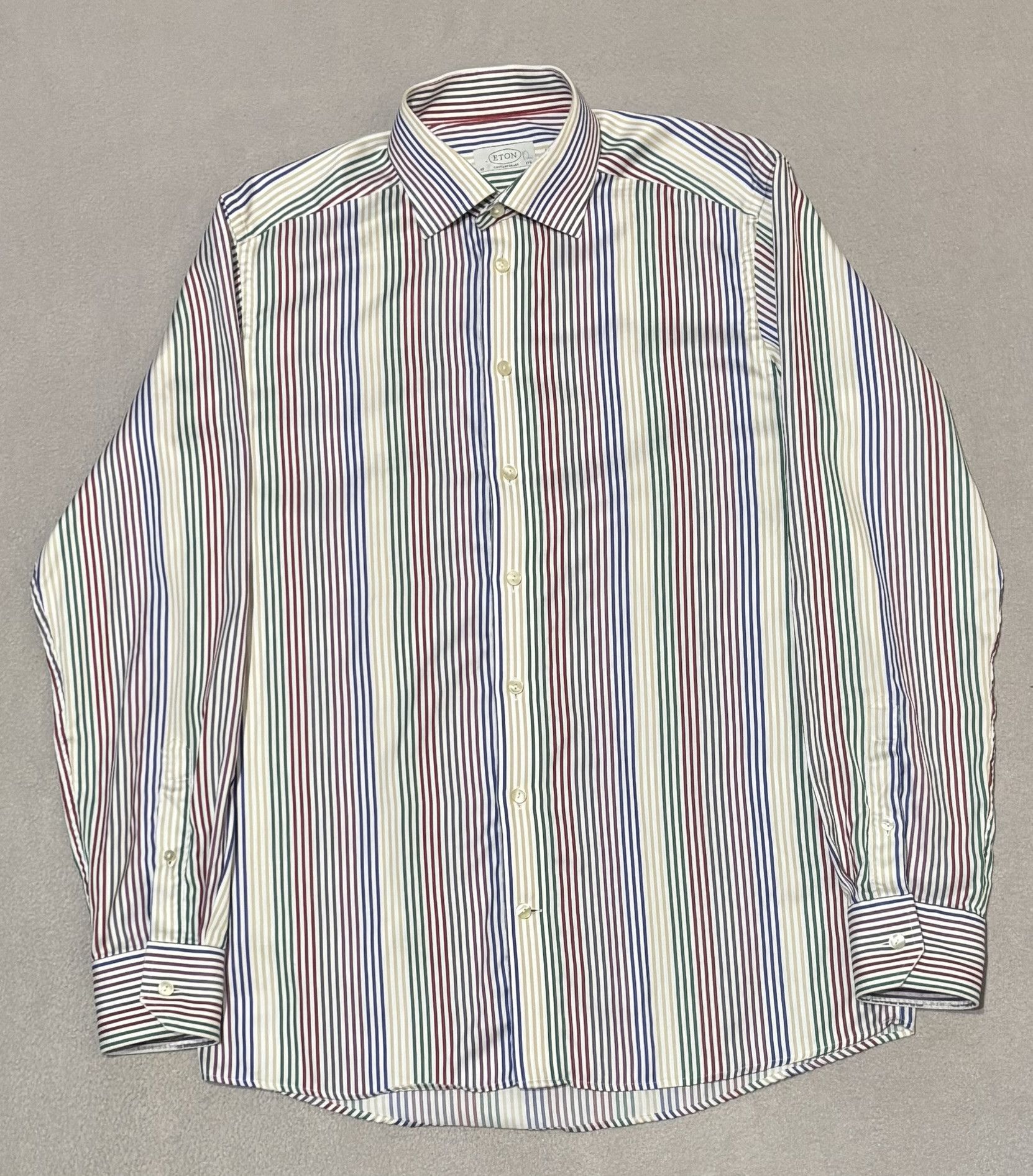 Eton Eton Contemporary Shirt Multicolor Stripes Size 40 Size US M / EU 48-50 / 2 - 5 Thumbnail