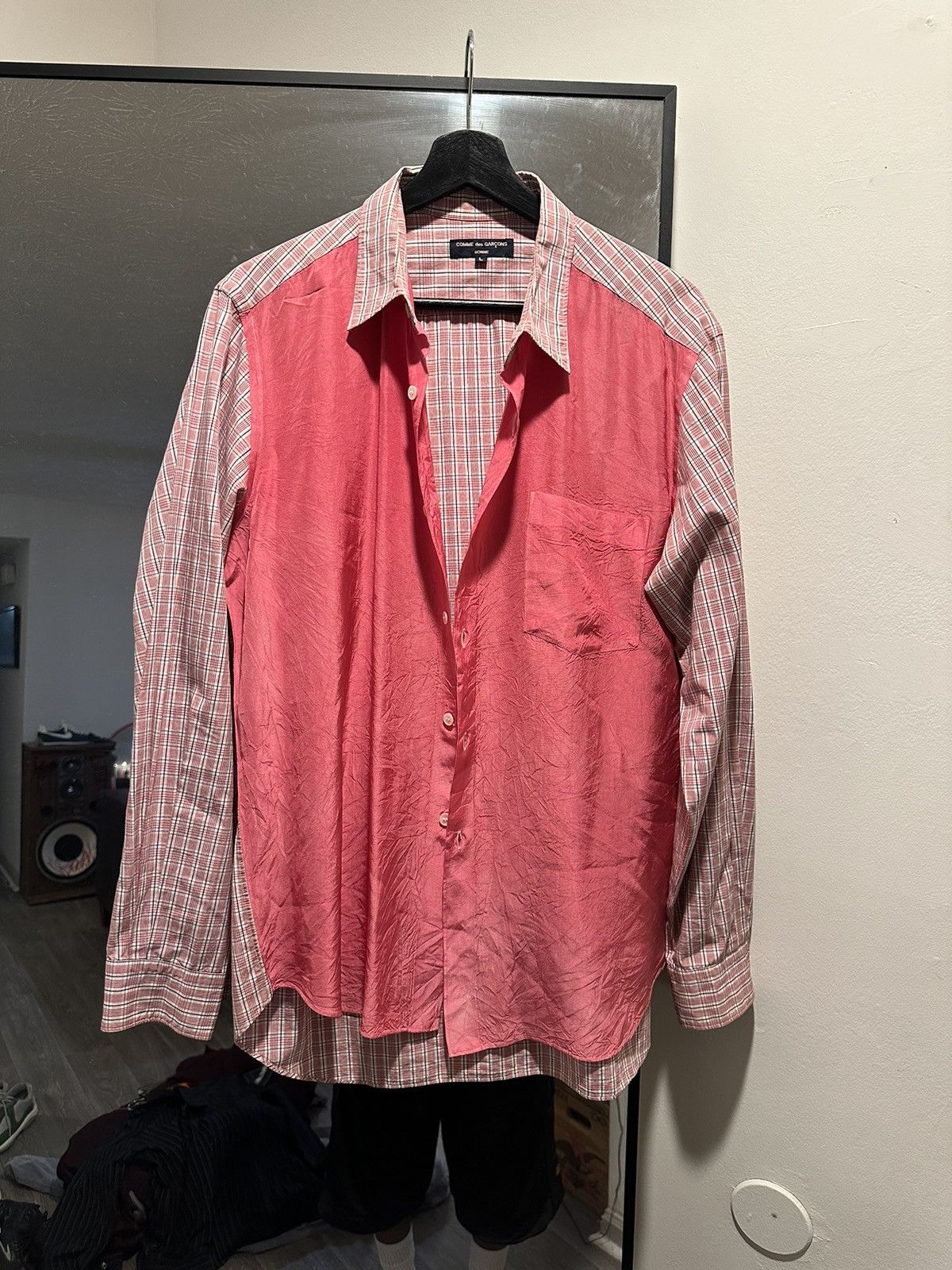 CDG Homme Pink Shirt