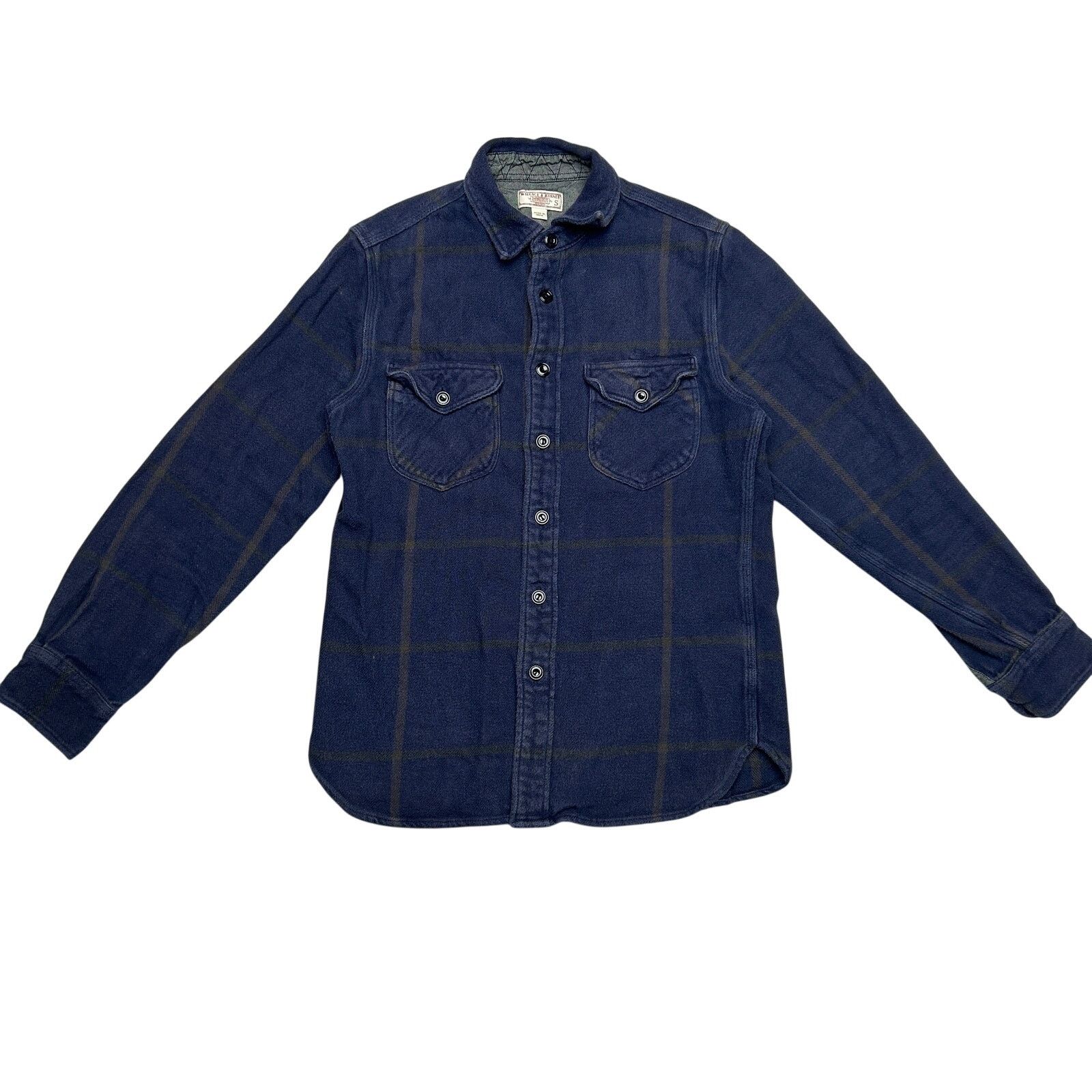 Wallace & Barnes Wallace & Barnes J.Crew Windowpane Flannel Shirt Men's Small Size US S / EU 44-46 / 1 - 1 Thumbnail