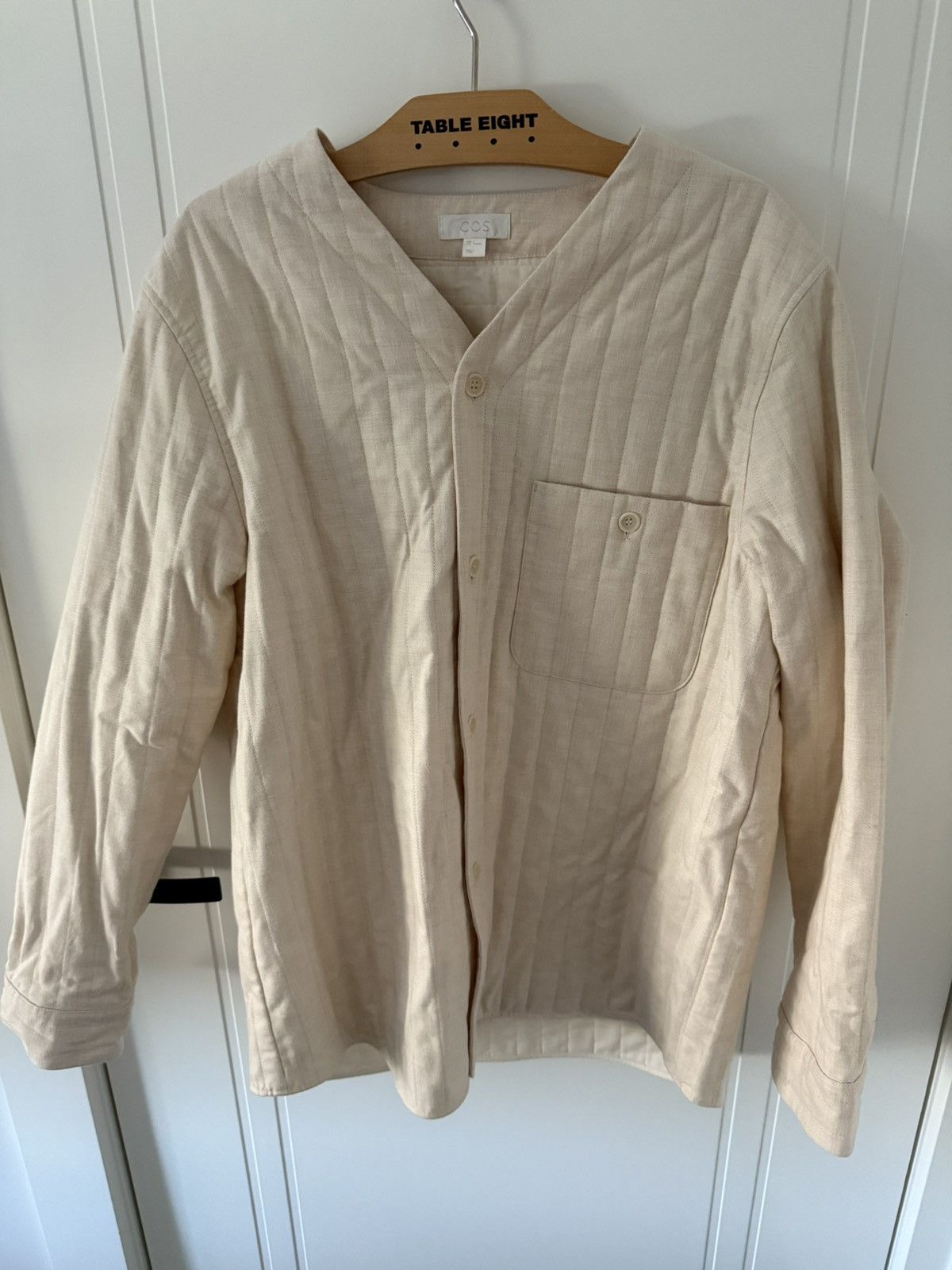 Cos Cos Cotton Cream Light Jacket Size S / US 4 / IT 40 - 2 Thumbnail