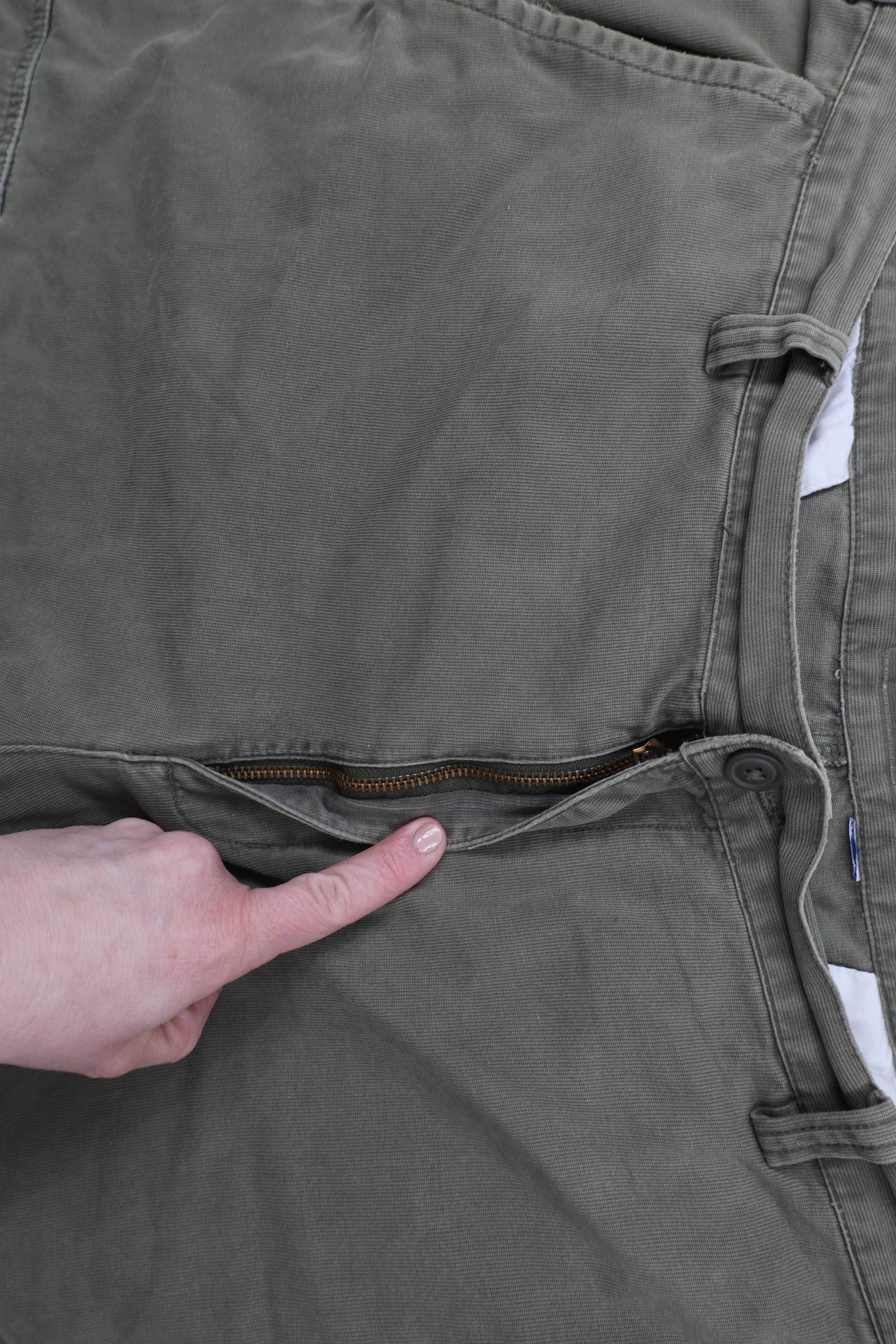 Vintage Vintage 90s Y2K Streetwear Baggy Wide Leg Cargo Pants Green Size US 42 / EU 58 - 6 Thumbnail