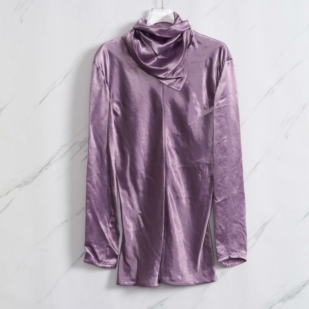 Bottega Veneta Bottega Veneta Women's French Satin Top Size XS / US 0-2 / IT 36-38 - 1 Thumbnail