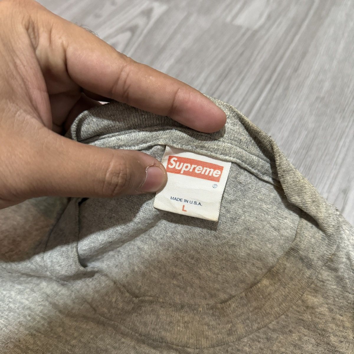 Supreme Authentic Rare 2003 Supreme Safety Orange Box Logo T Shirt Size US L / EU 52-54 / 3 - 4 Thumbnail