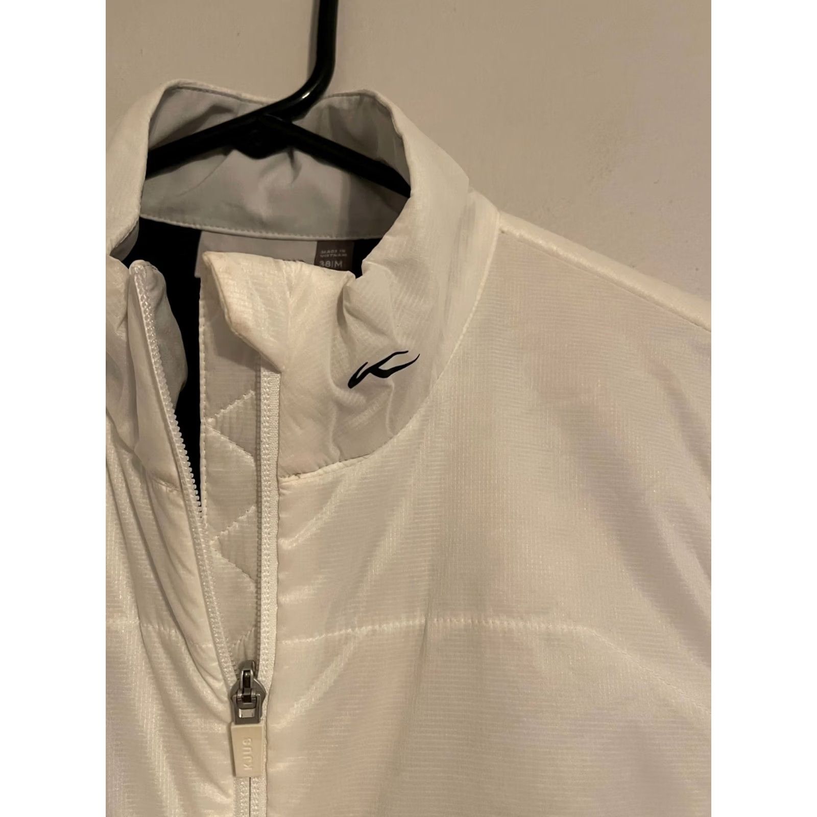 KJUS KJUS Vest Women's M 38 White Black Bellerive St Louis MO Full Zip Golf Jacket Size M / US 6-8 / IT 42-44 - 3 Thumbnail
