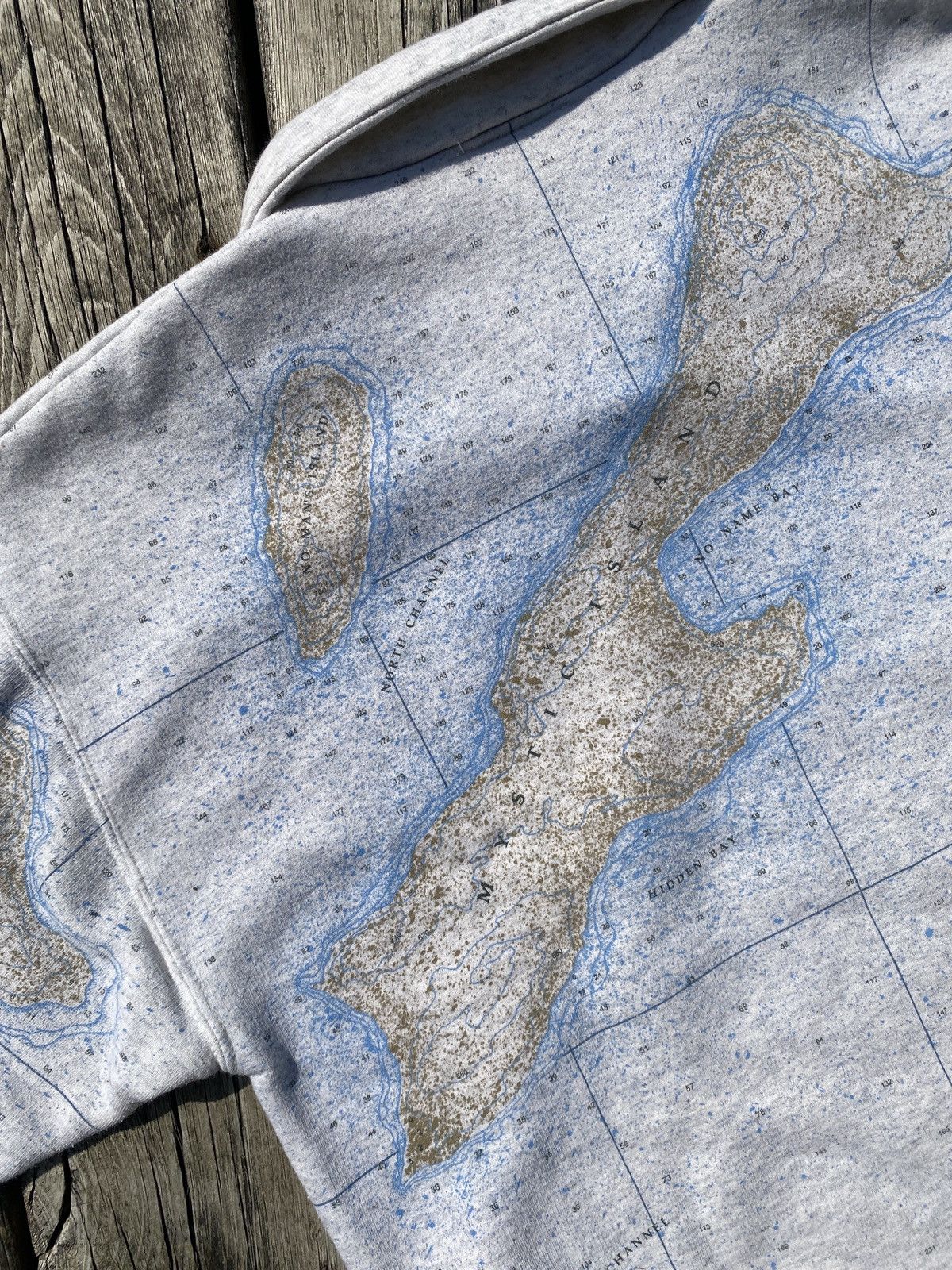 Vintage 90s New Jersey sailing map sweatshirt sz M Size US M / EU 48-50 / 2 - 8 Thumbnail