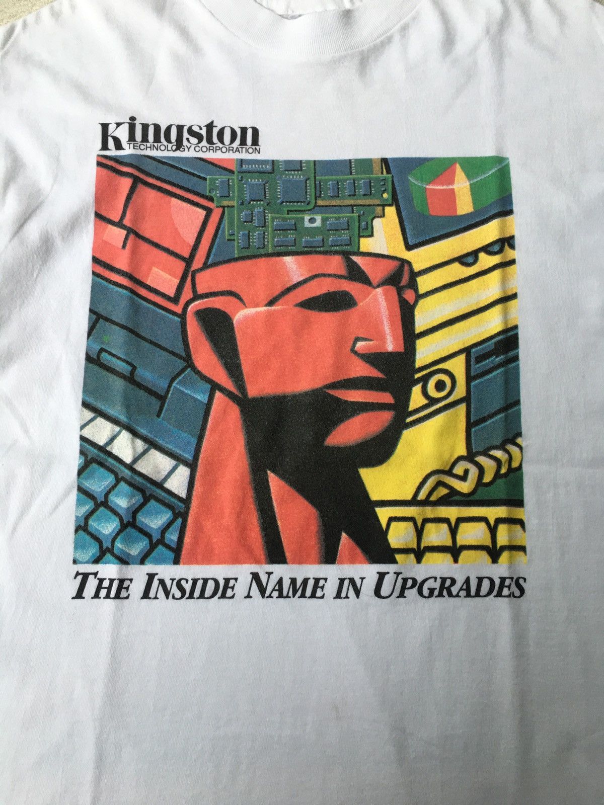 Vintage Vintage 90s Kingston Technology Promo tee Size US M / EU 48-50 / 2 - 2 Thumbnail