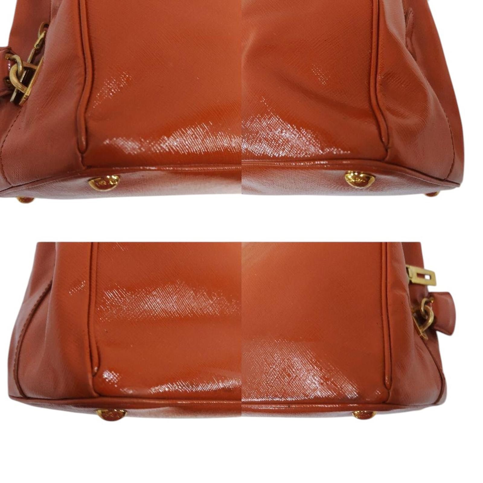 Prada Prada - Orange Leather Handbag Size ONE SIZE - 7 Thumbnail