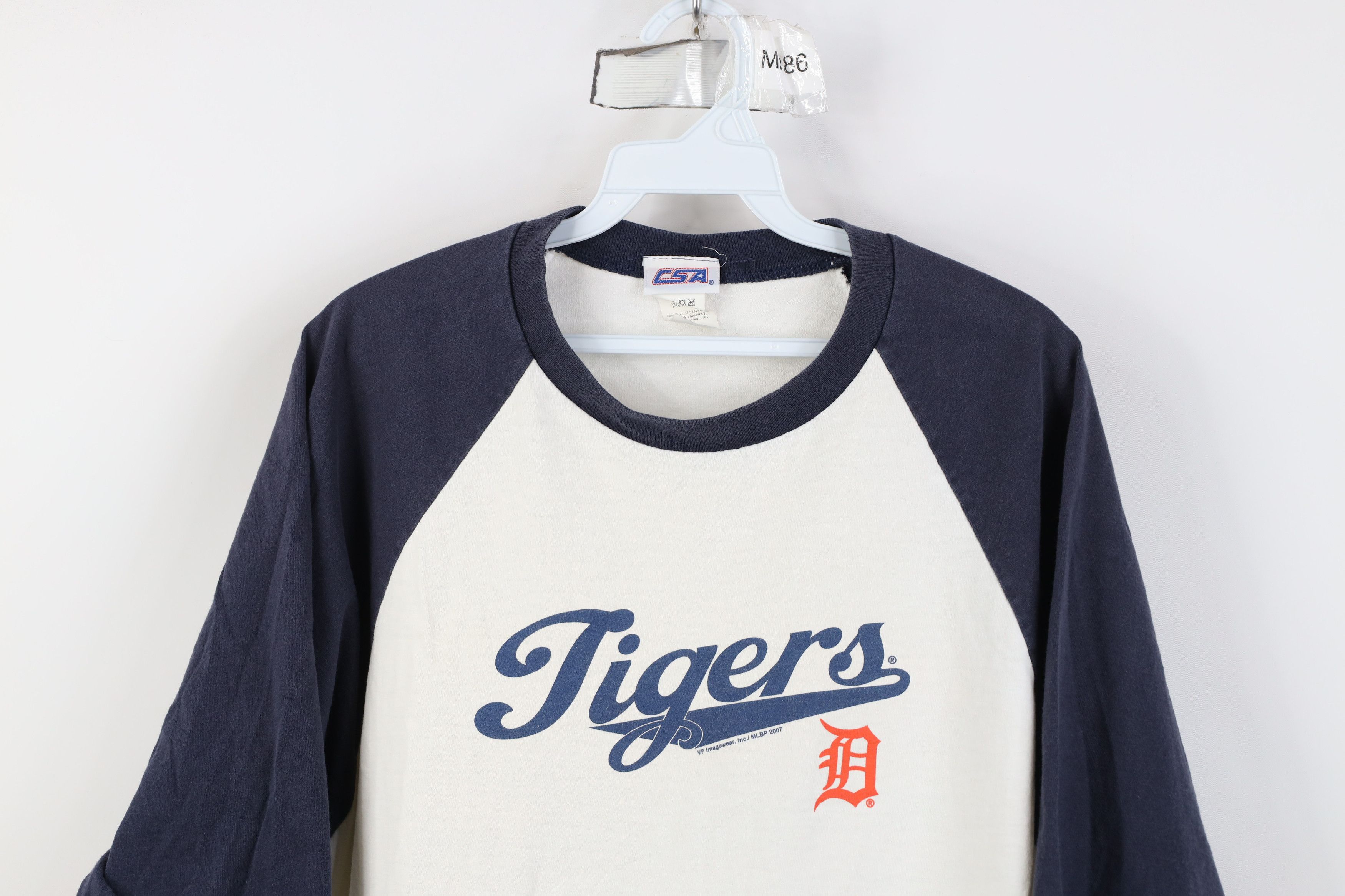 Vintage Vintage Y2K 2007 Tigers Baseball 3/4 Sleeve Raglan T-Shirt Size US L / EU 52-54 / 3 - 2 Thumbnail
