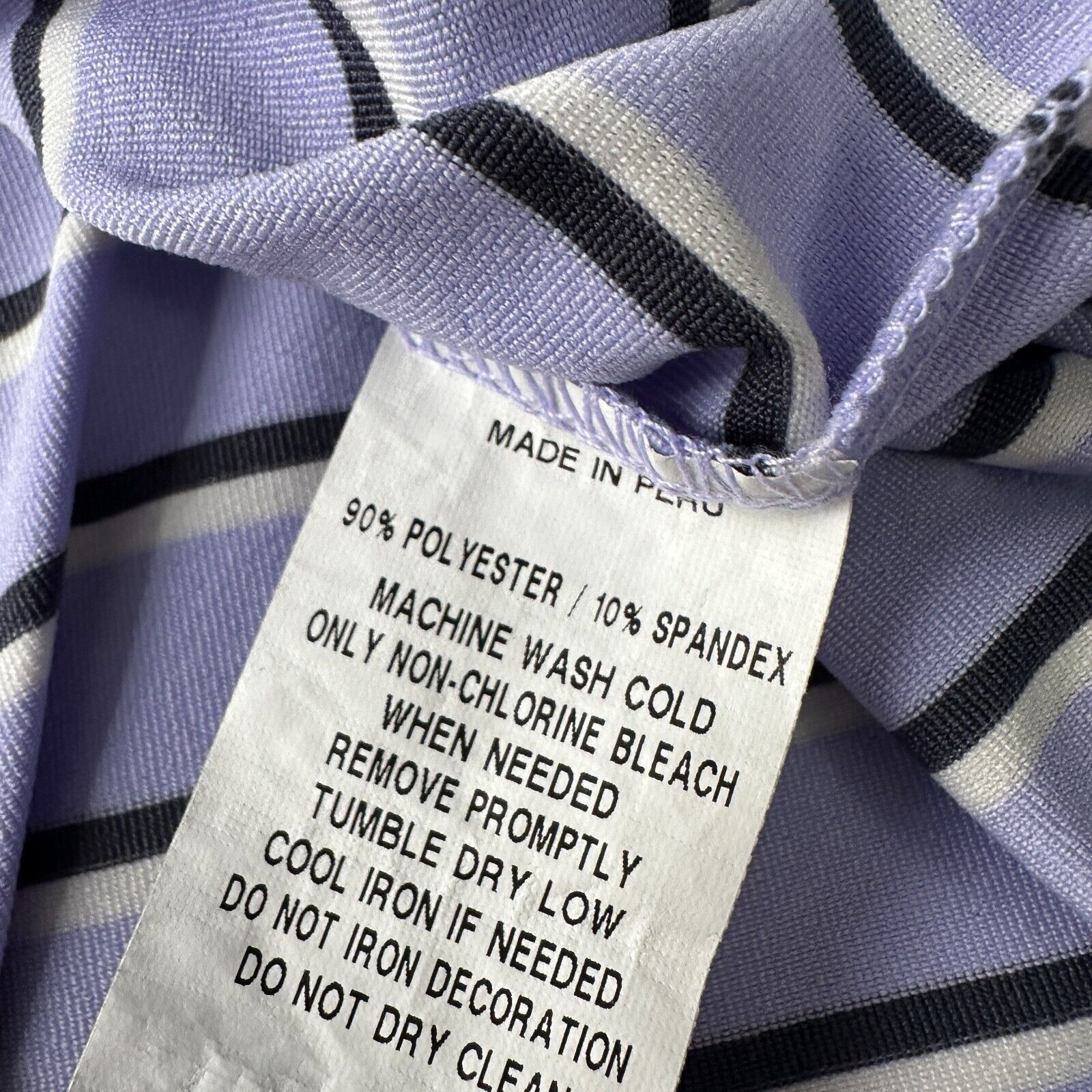 Other Greyson Polo Shirt Men’s Large Purple Black Striped Golf Size US L / EU 52-54 / 3 - 7 Thumbnail